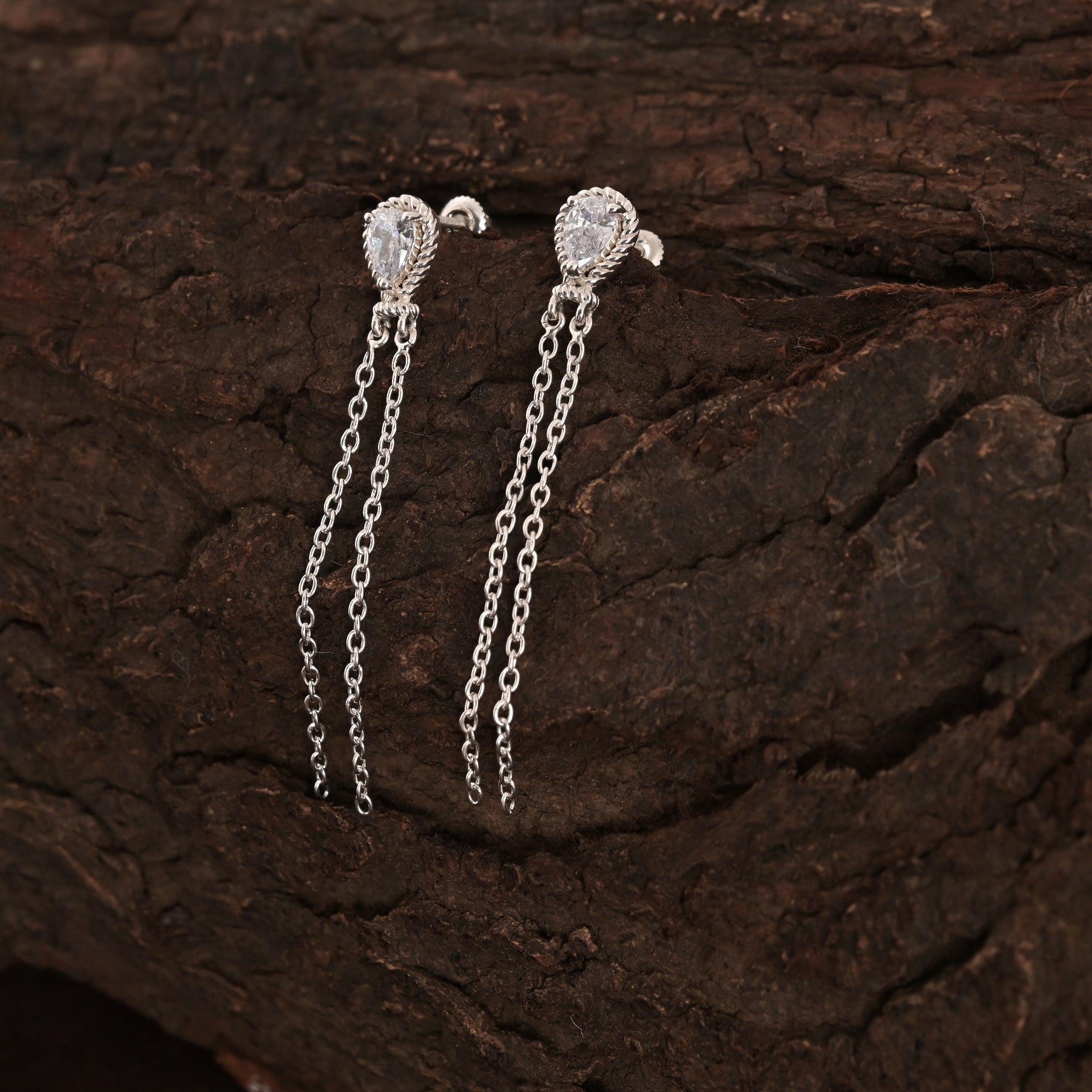 Elegance 925 Silver Dangle and Drop Earrings