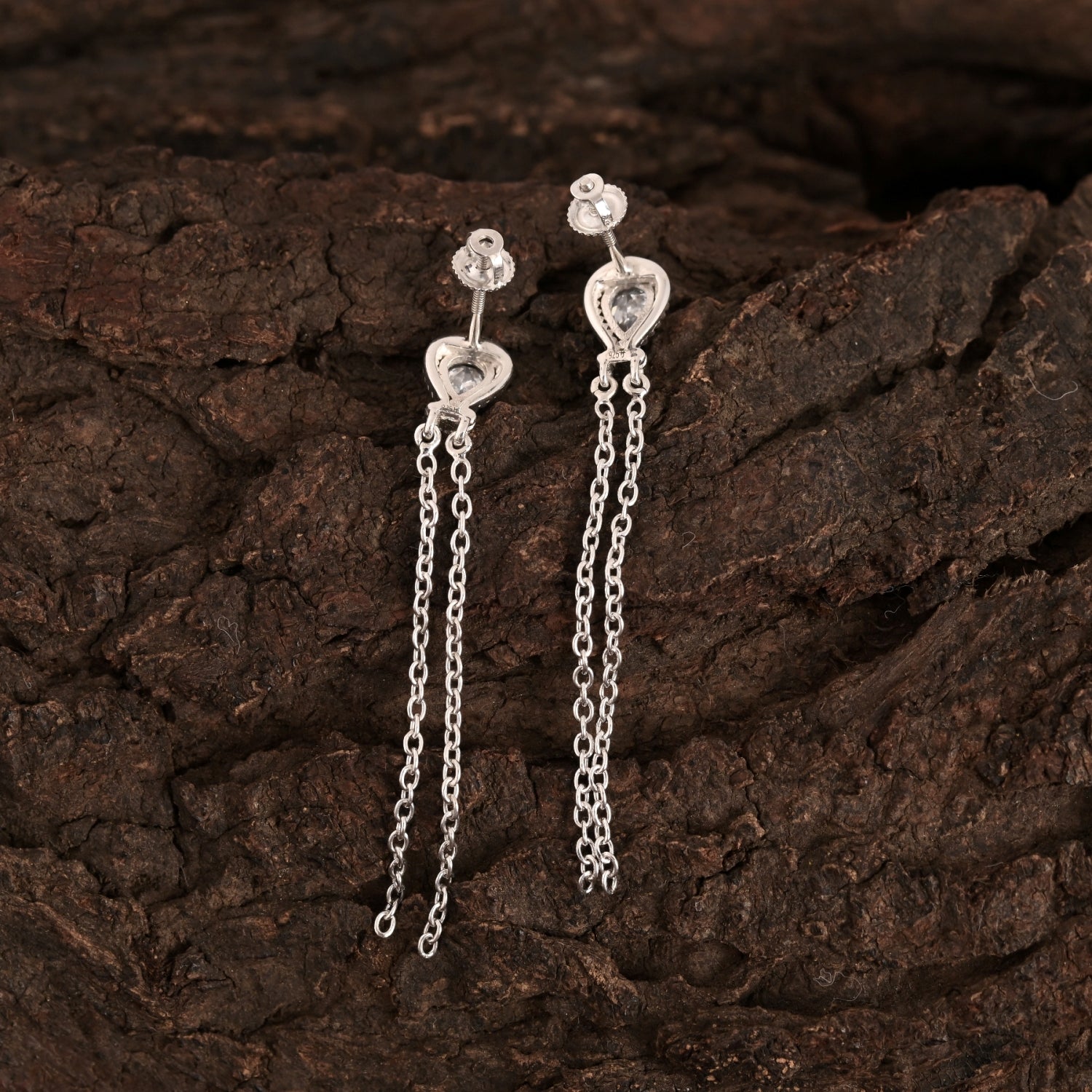 Elegance 925 Silver Dangle and Drop Earrings