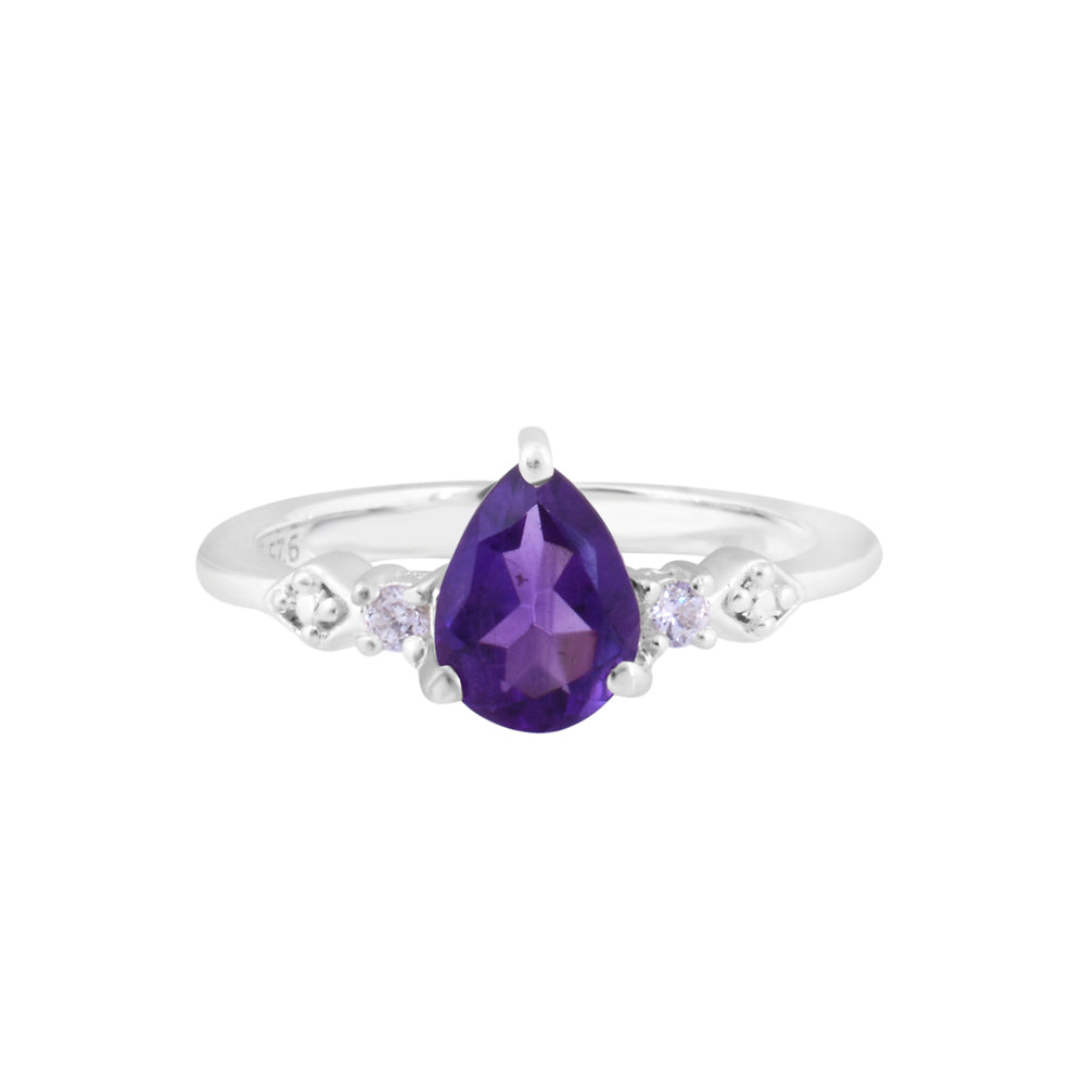 Purple Amethyst Designer Ring