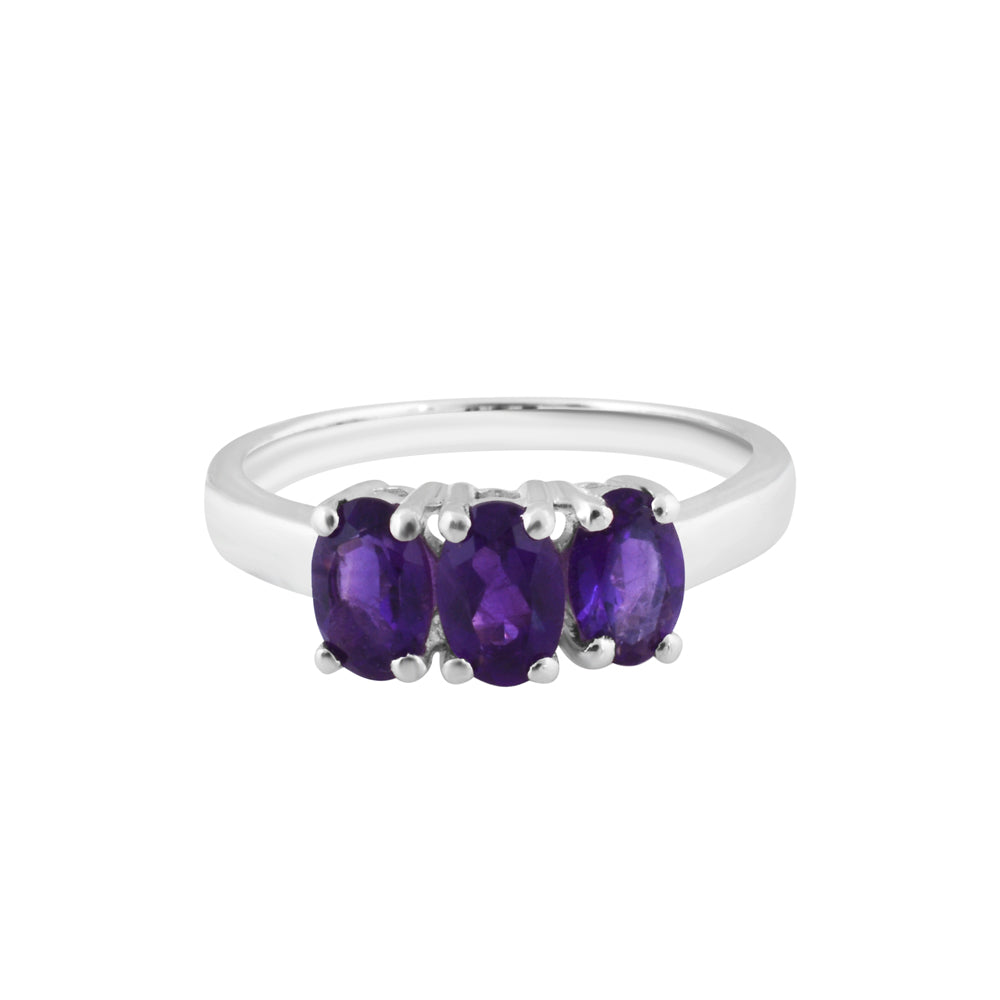Amethyst Trio Ring