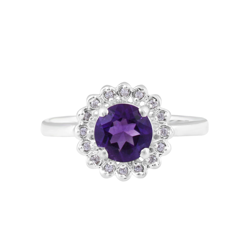 Radiant Amethyst Cocktail Rings