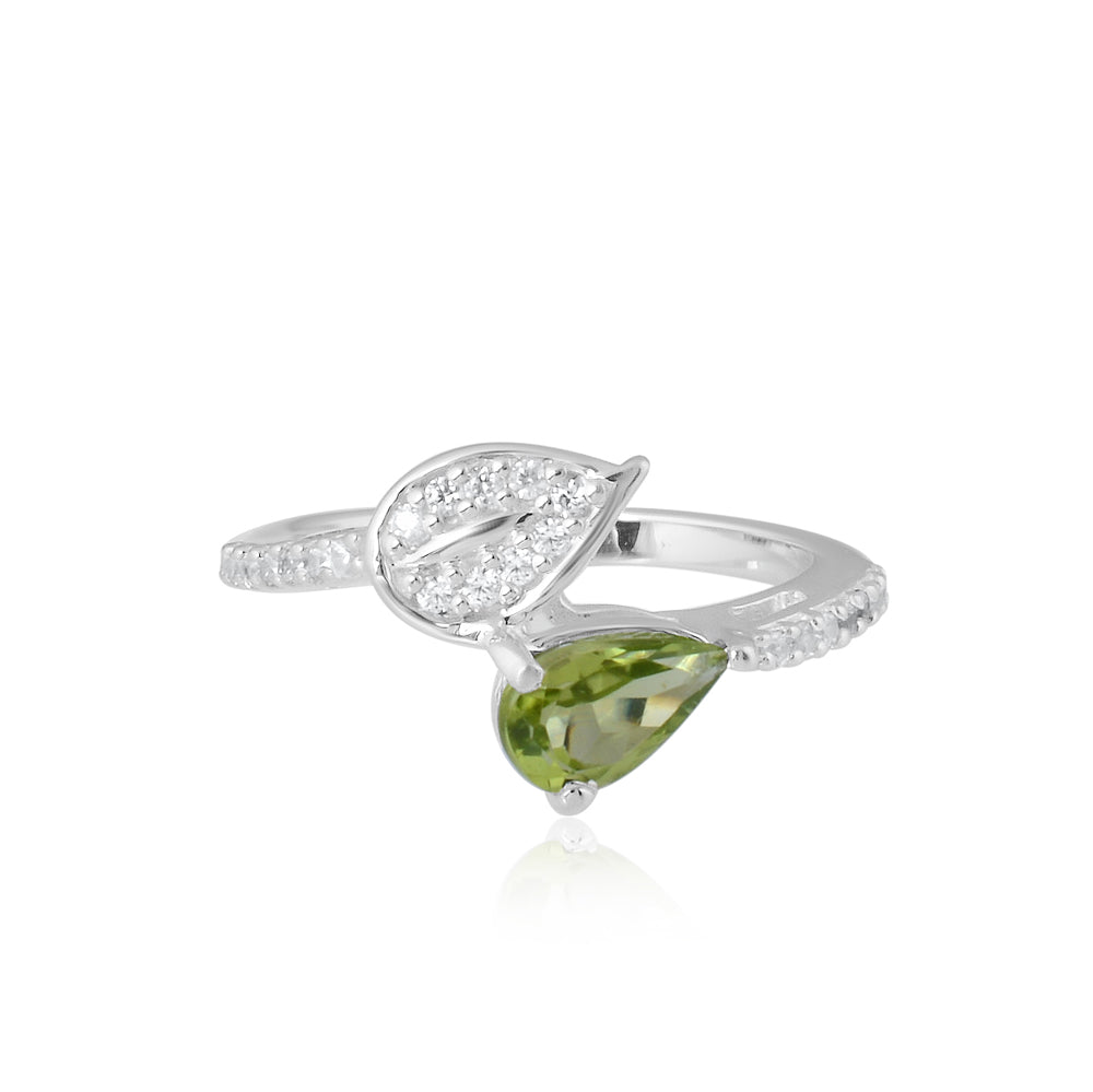 Green Peridot Ring