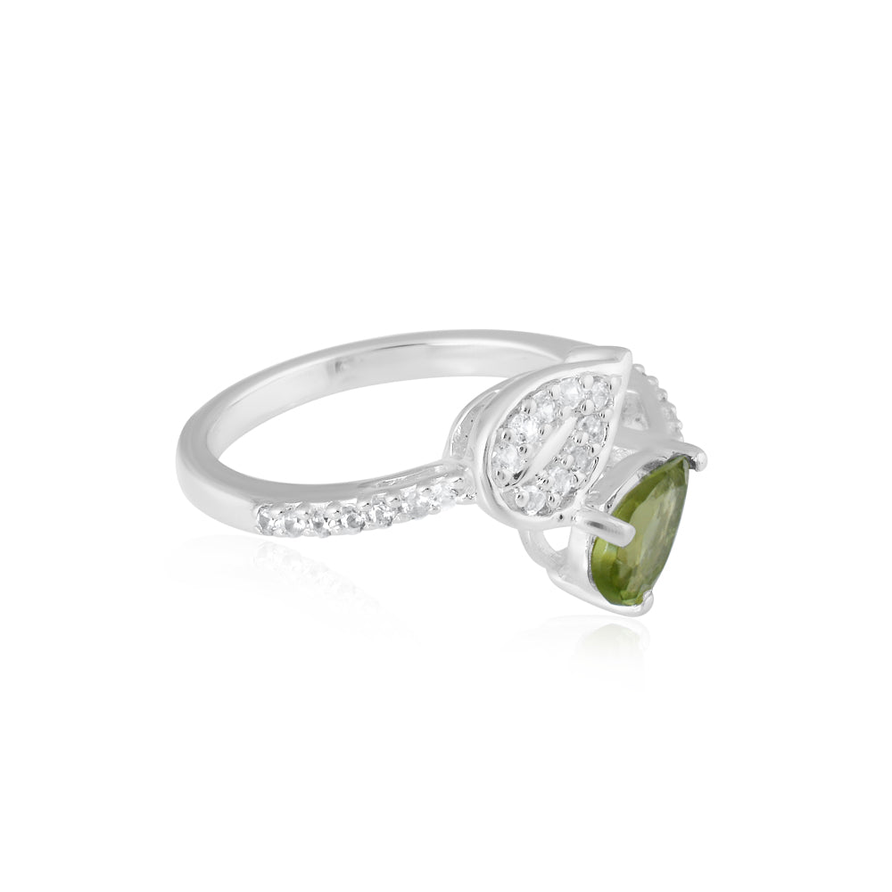 Green Peridot Ring