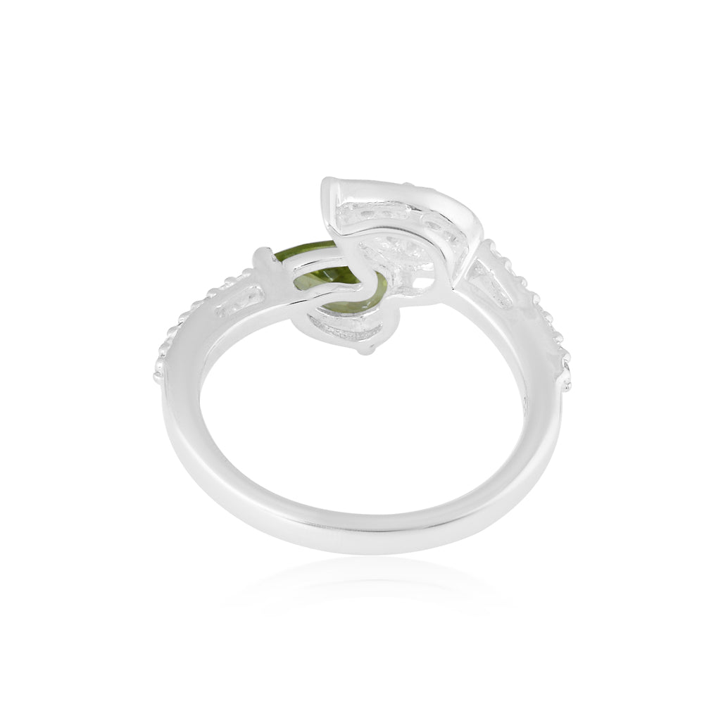 Green Peridot Ring