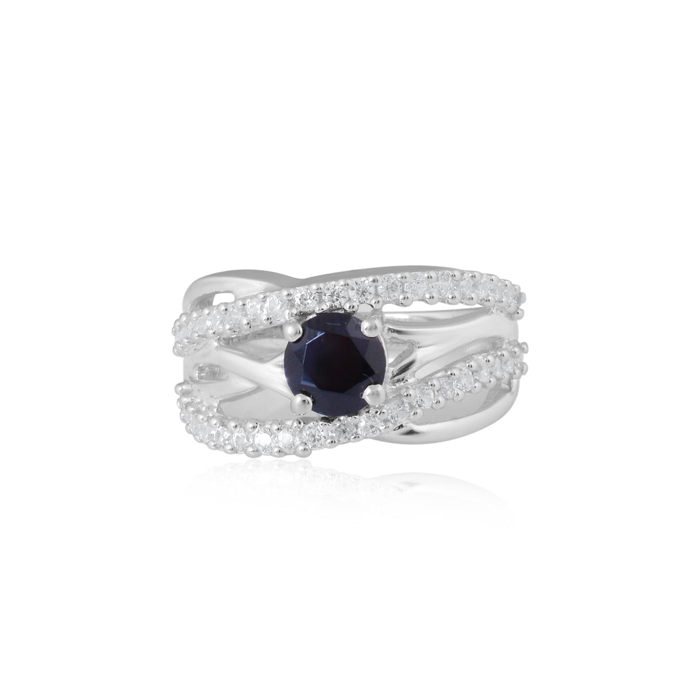Black Spinel Designer Ring