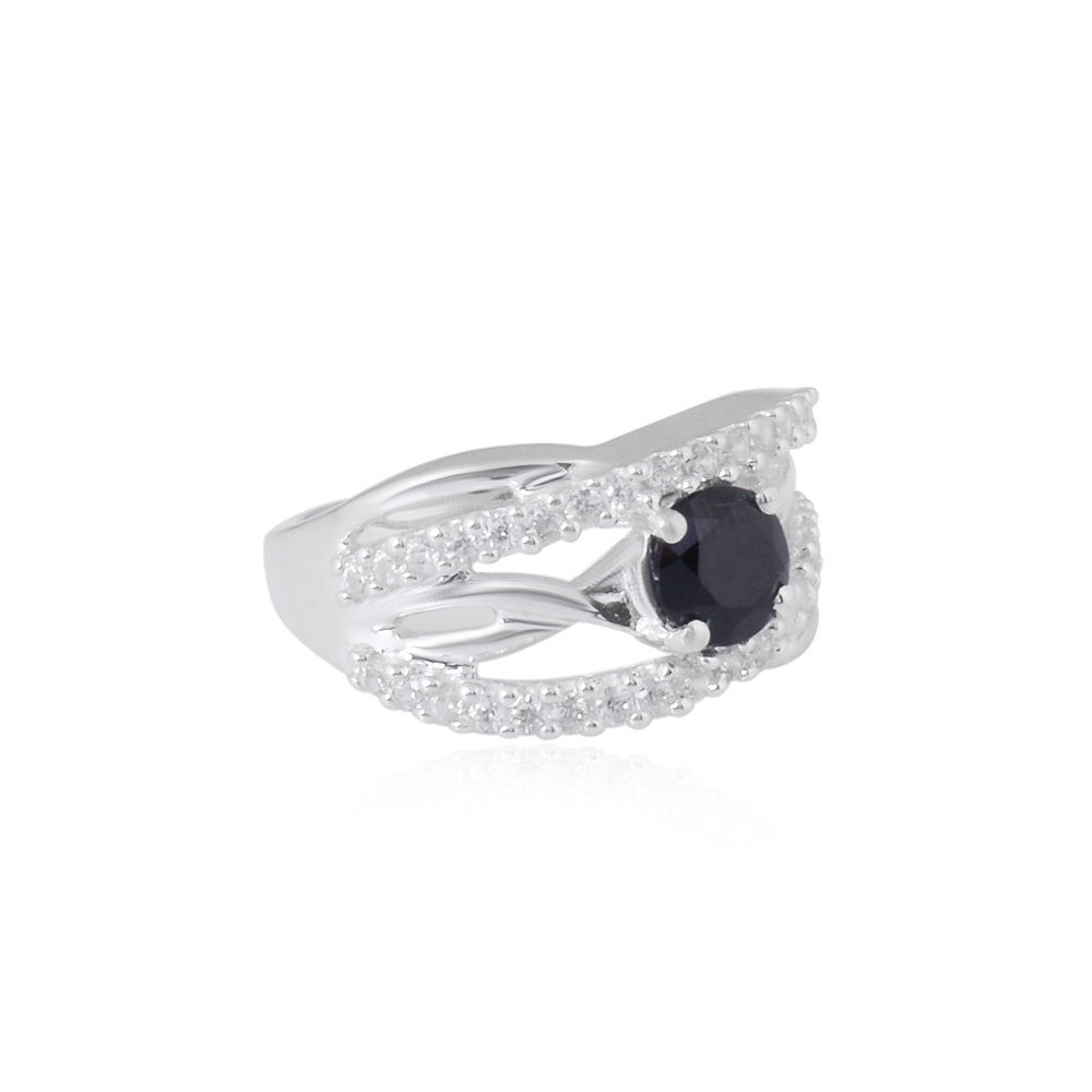 Black Spinel Designer Ring