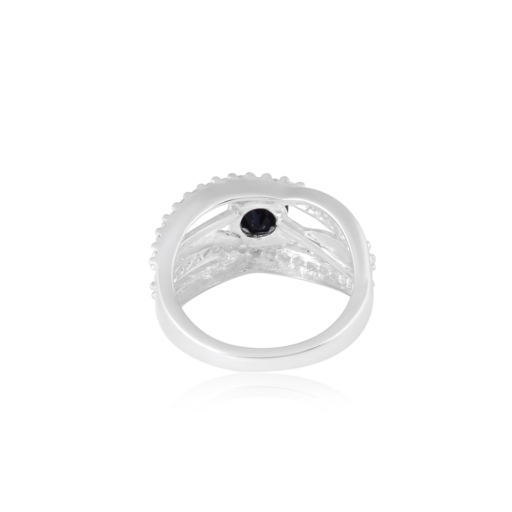Black Spinel Designer Ring