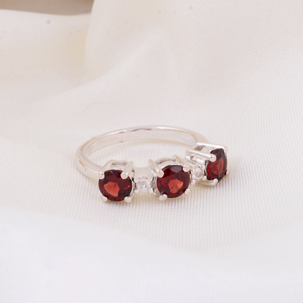 Natural Garnet Ring