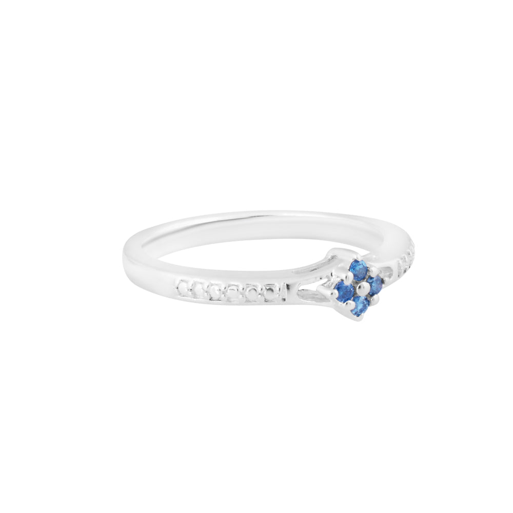 Natural Blue Diamond Ring
