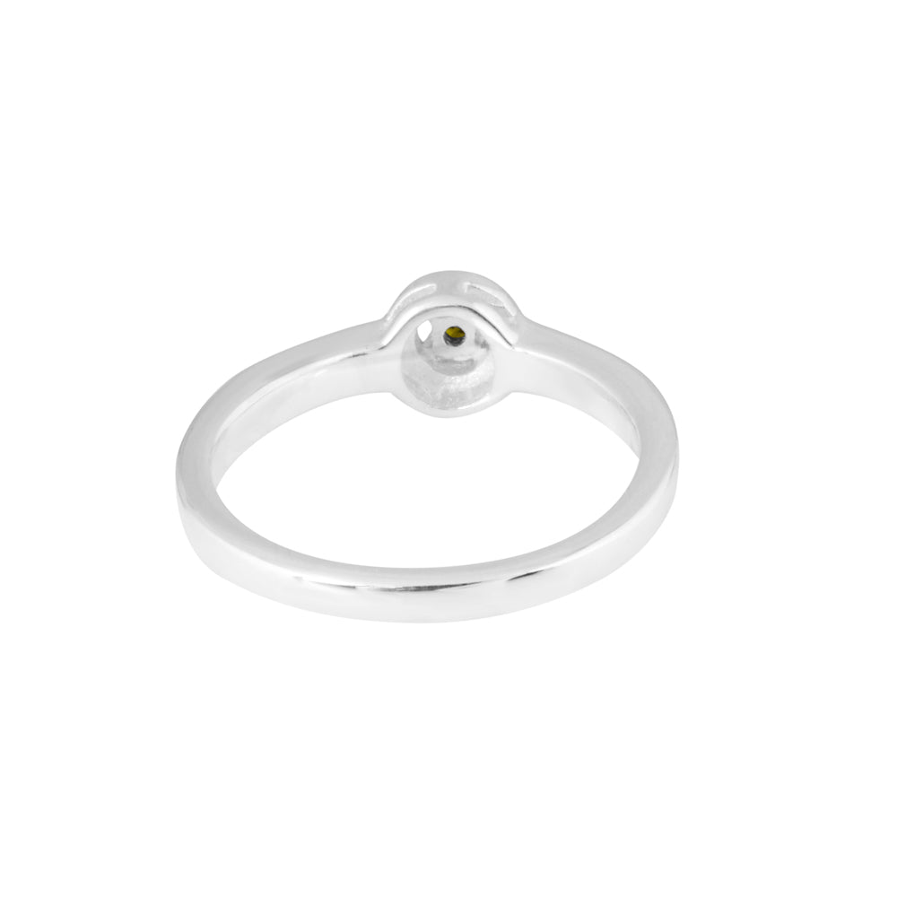 Natural Green Diamond Ring