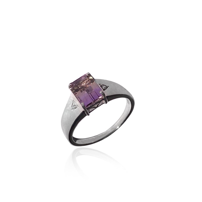 Natural Ametrine Men's Ring
