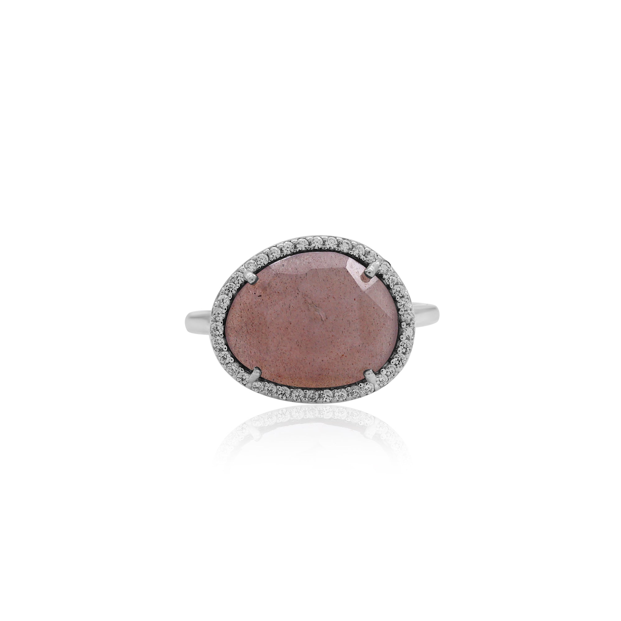Chocolate Moonstone Ring For Women