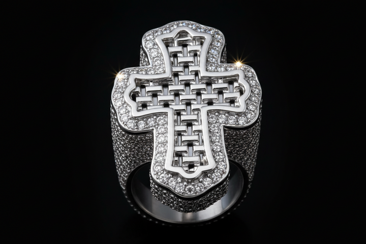 ED Baguette Cross Ring