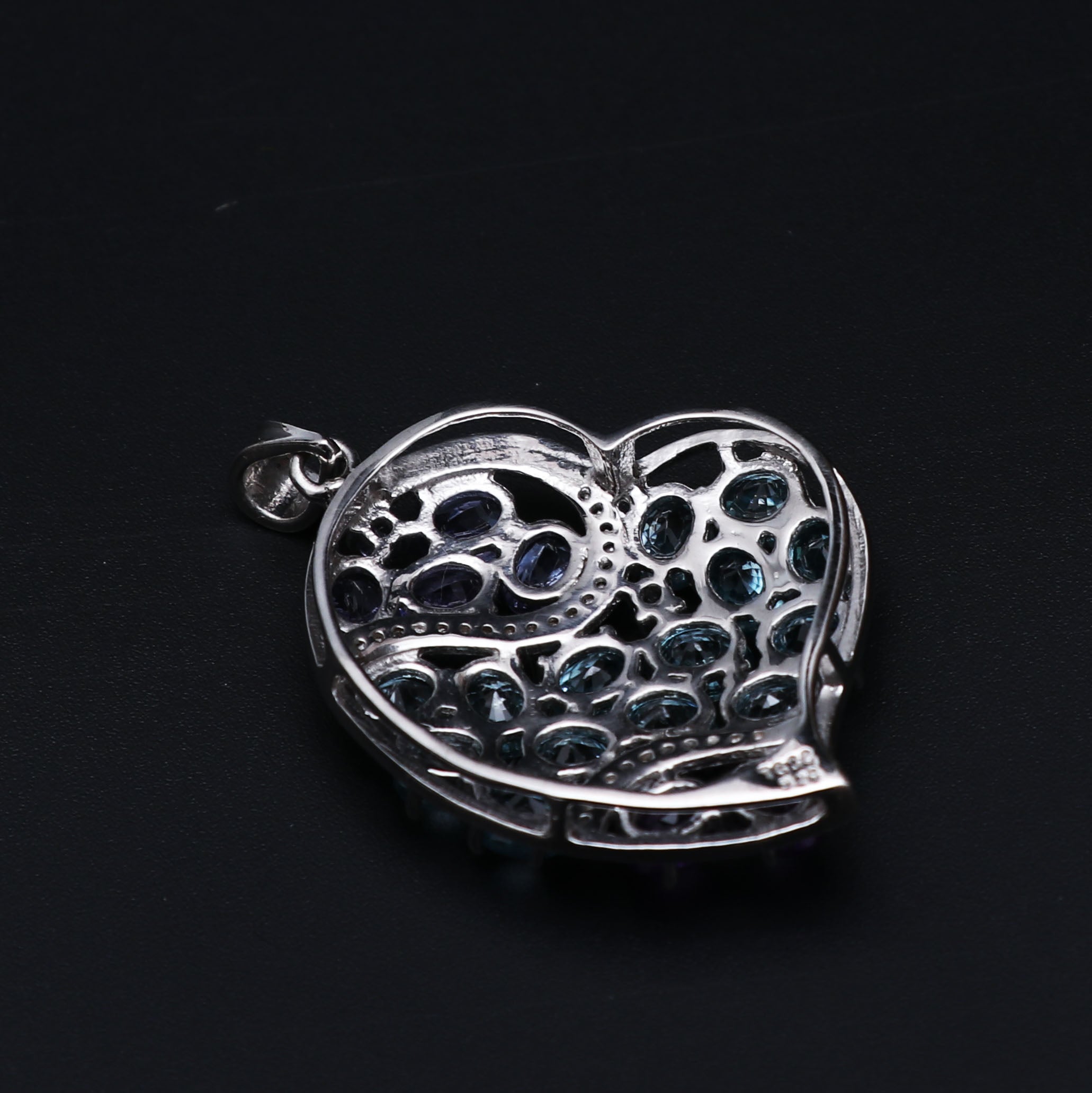 Multi Gemstone Pendant With Chain