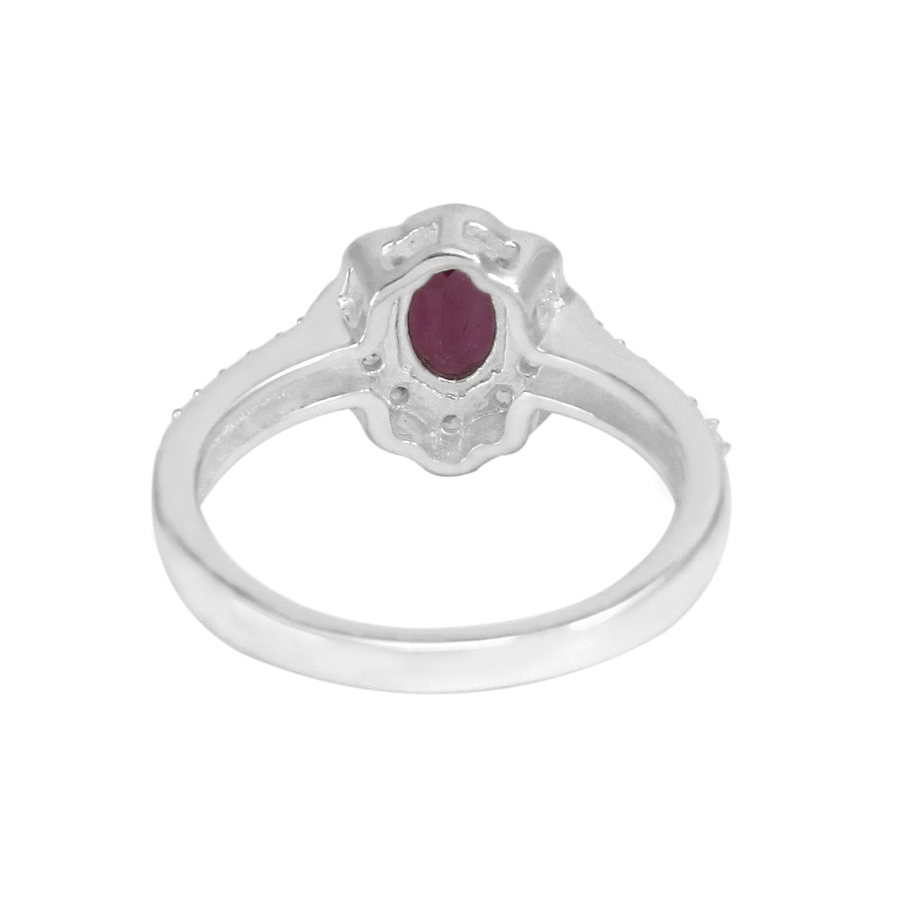 Natural Purple Rhodolite Garnet Gemstone Ring