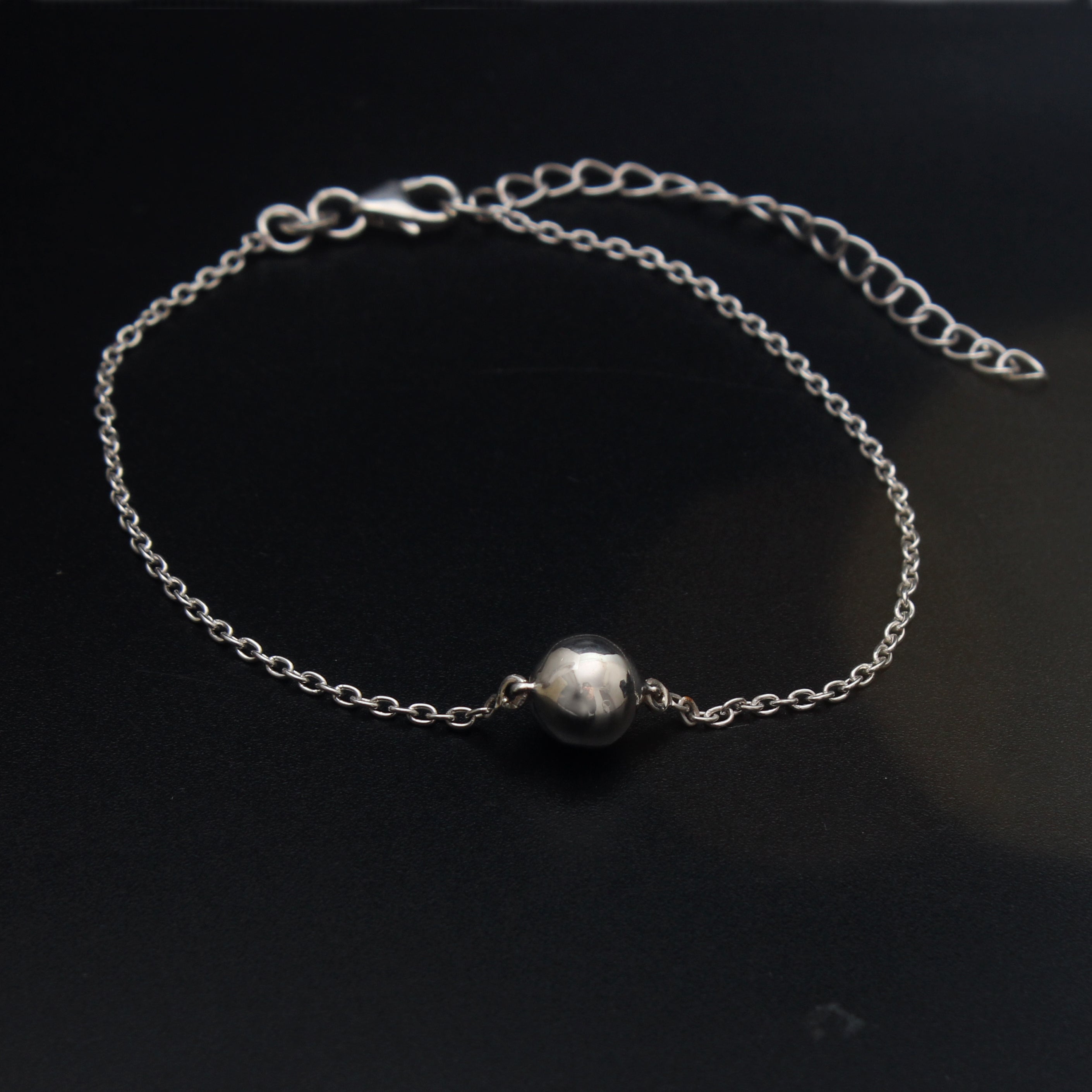 925 Sterling Silver Bead Ball Bracelet