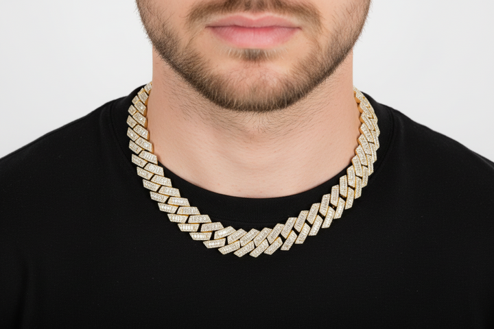ED Baguette Cuban Link Chain