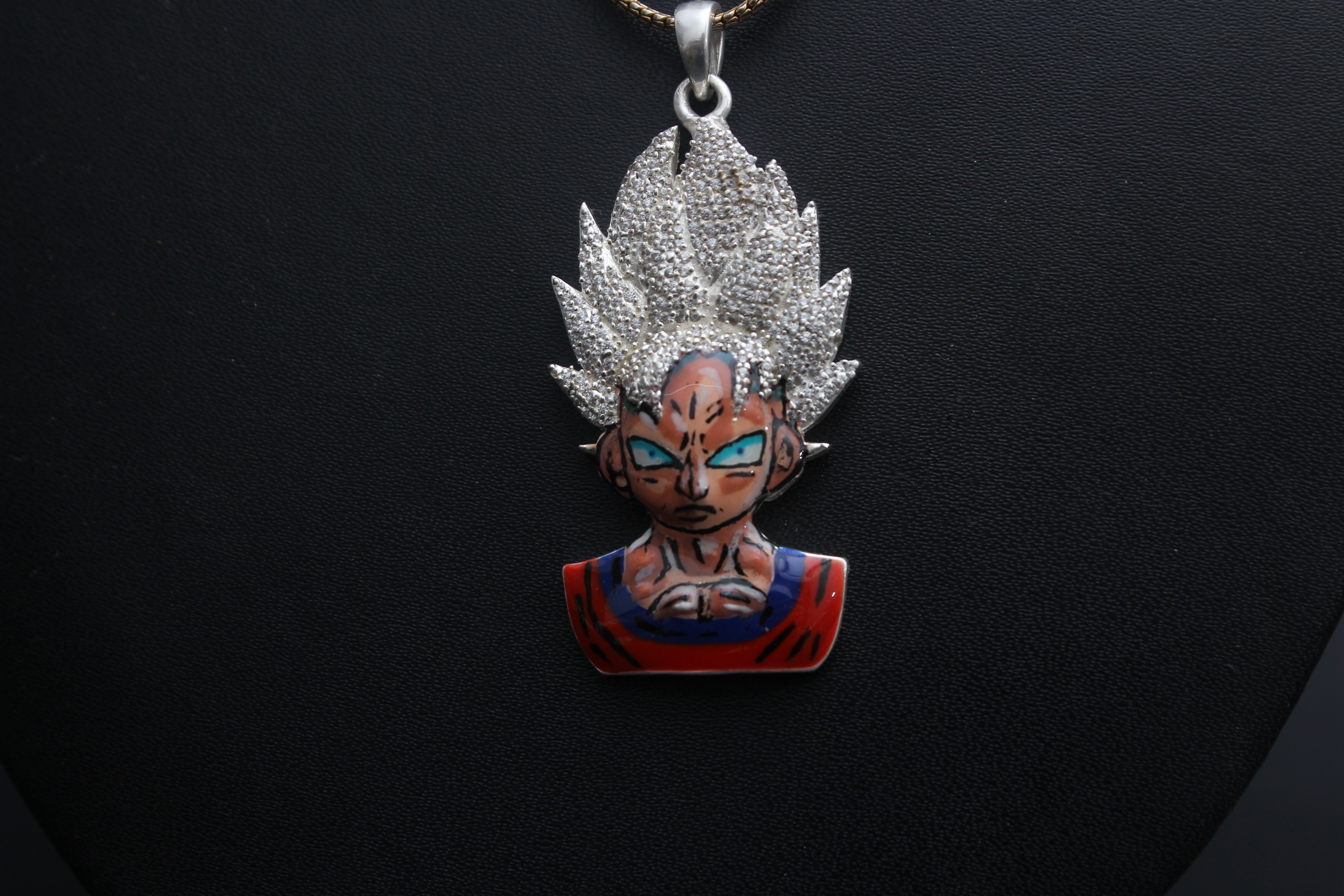 Iced out Goku Pendant