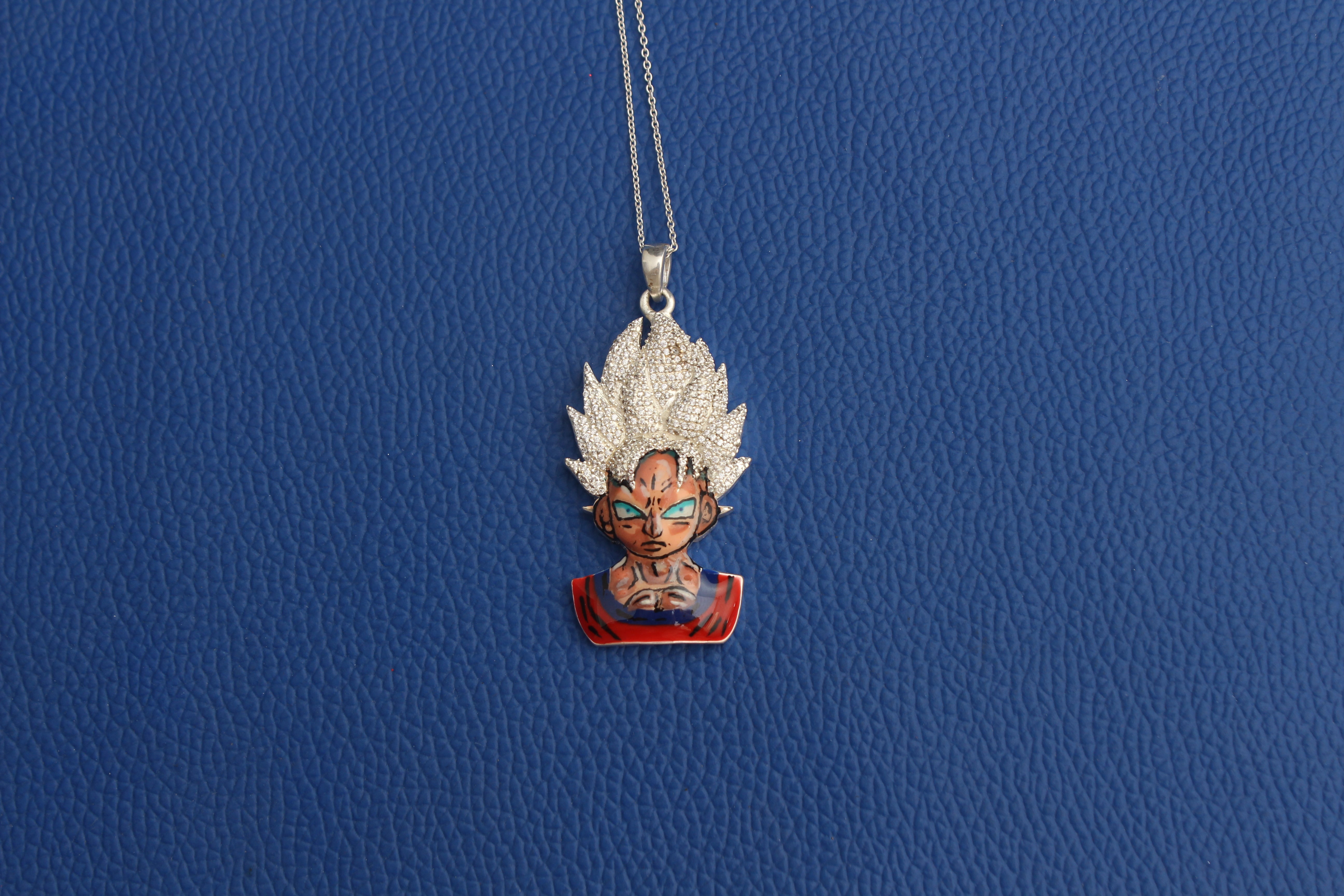 Iced out Goku Pendant