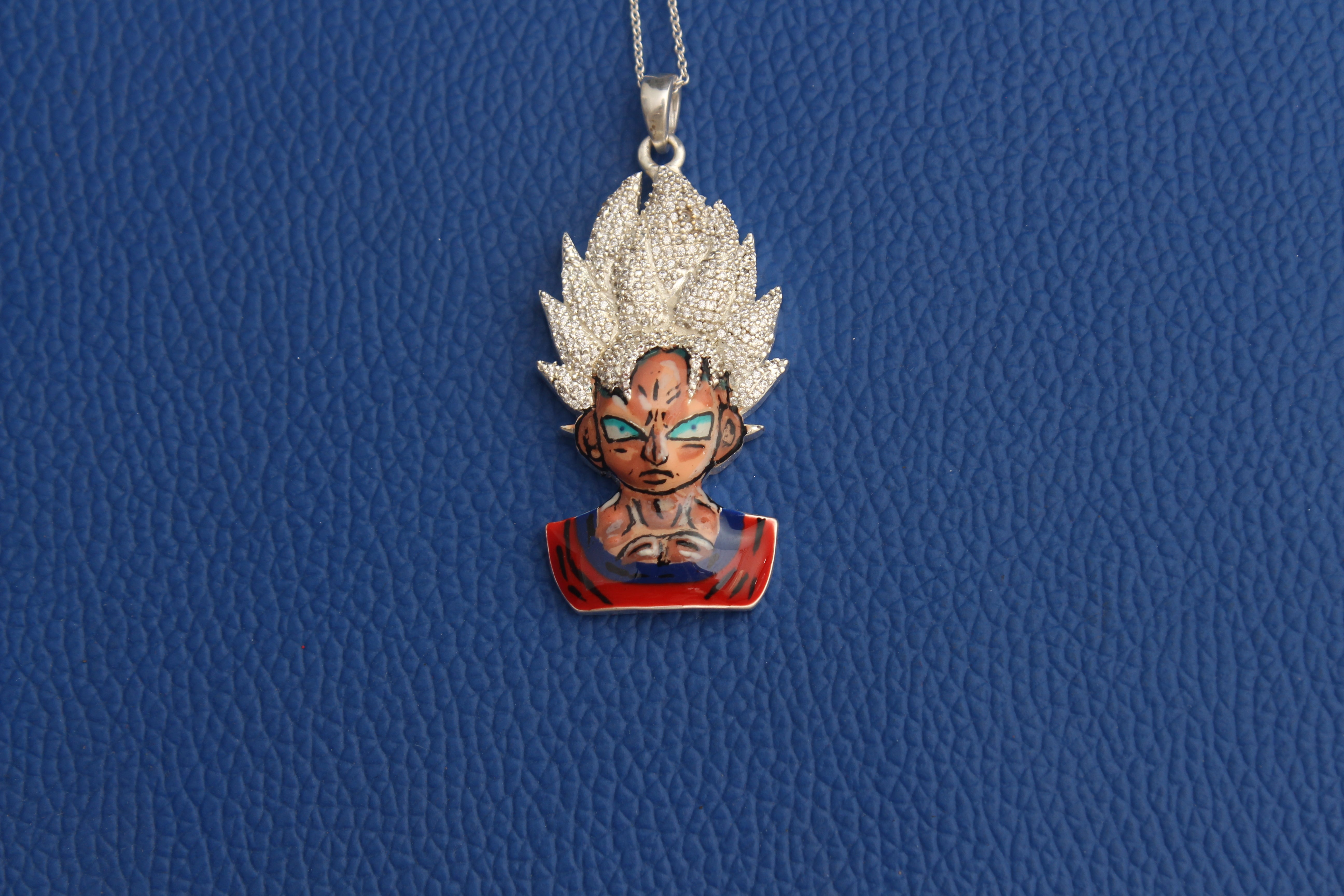Iced out Goku Pendant