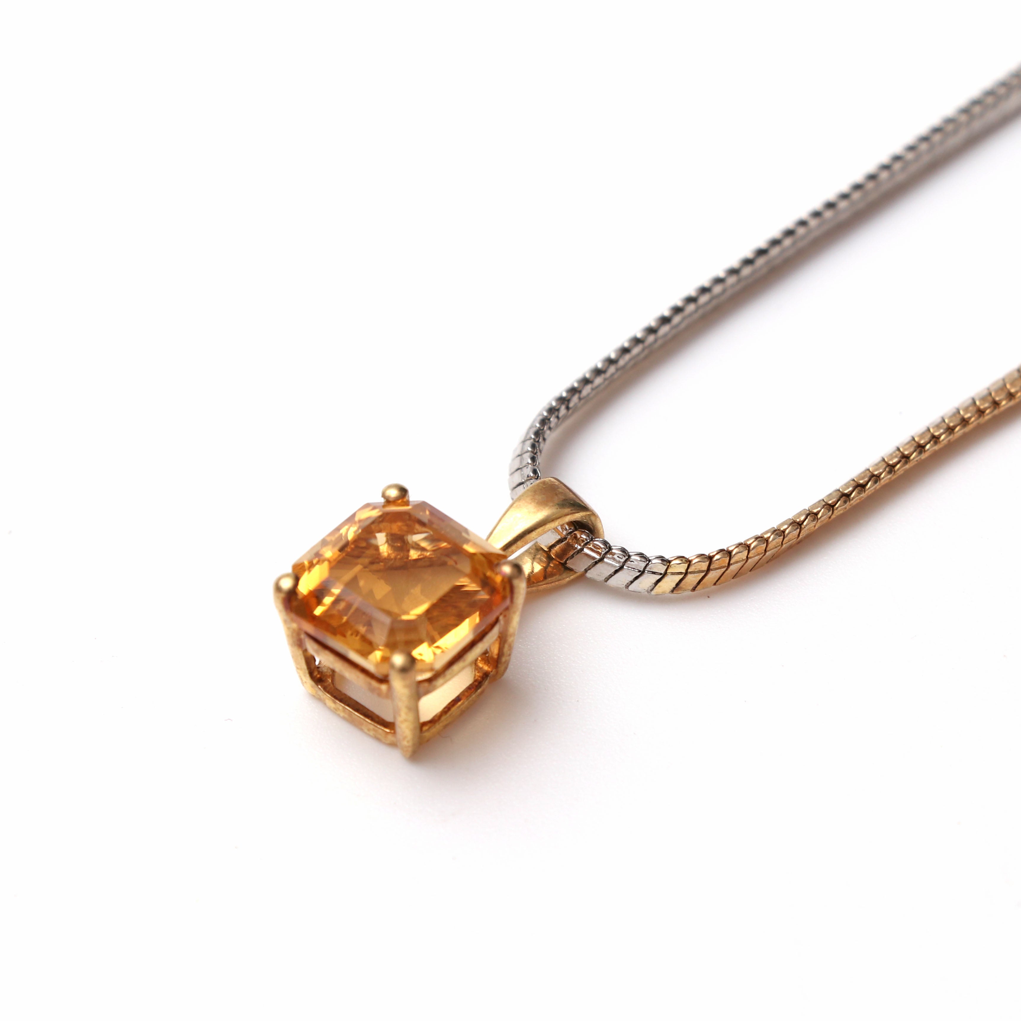 Natural Citrine Jewelry Set