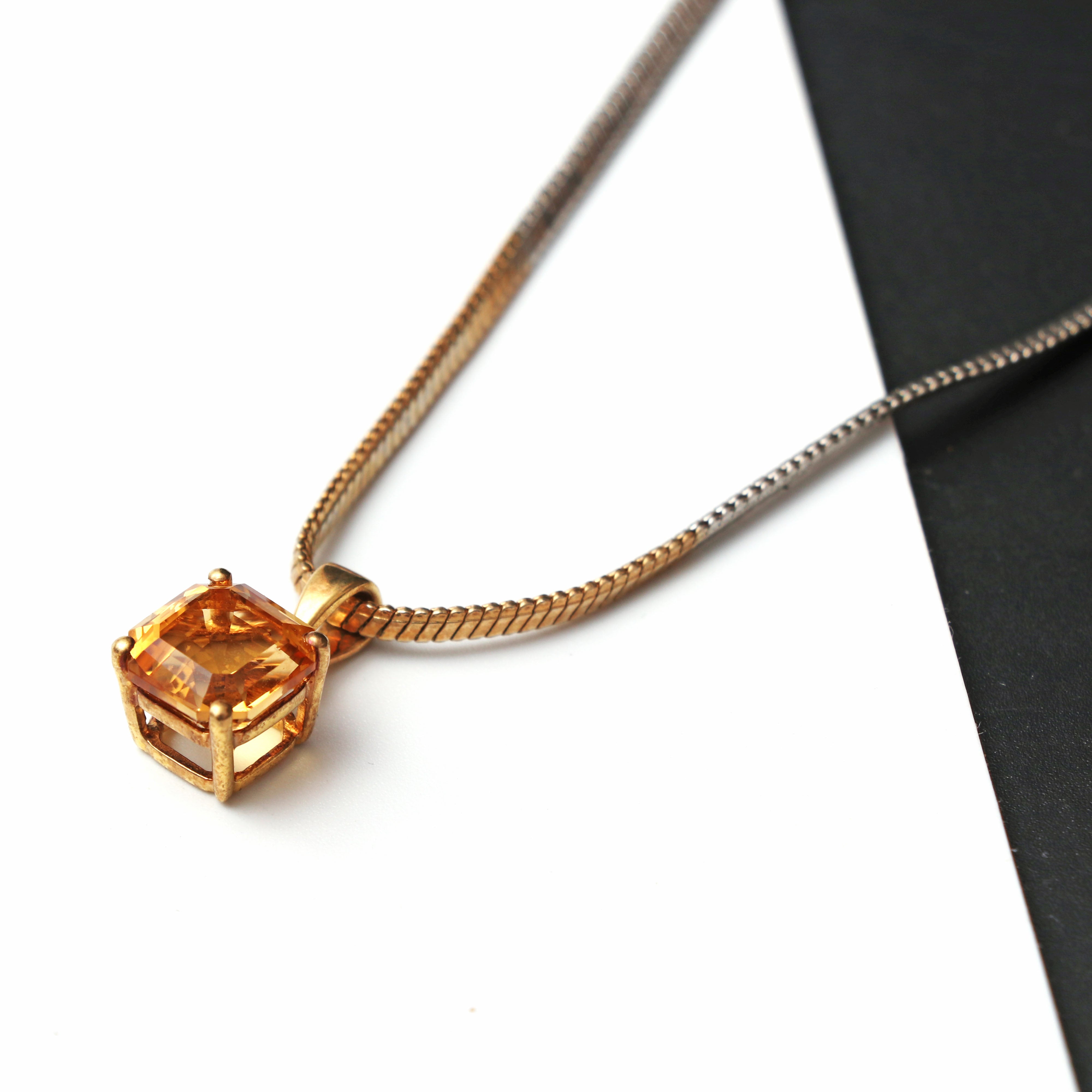 Natural Citrine Jewelry Set