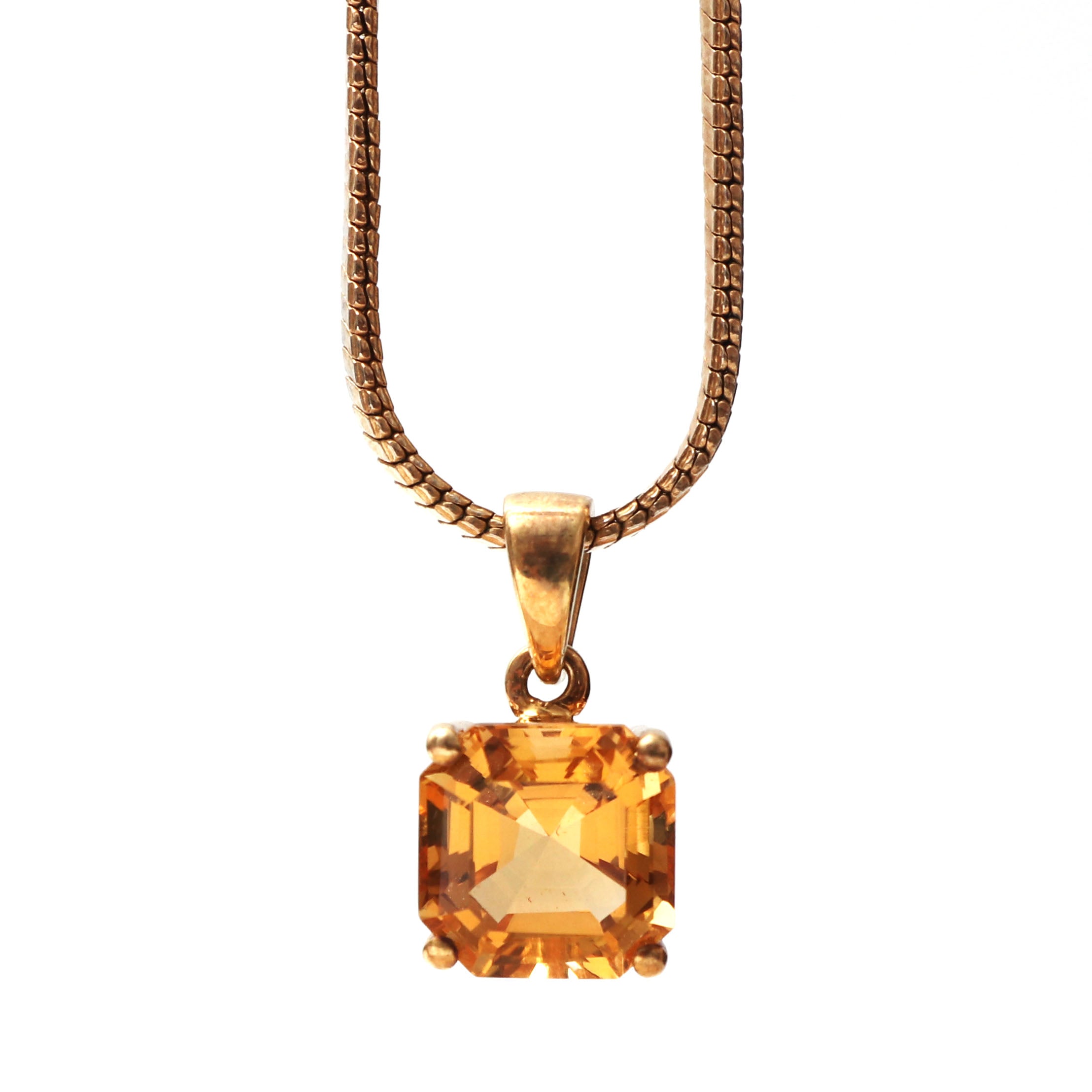 Natural Citrine Jewelry Set