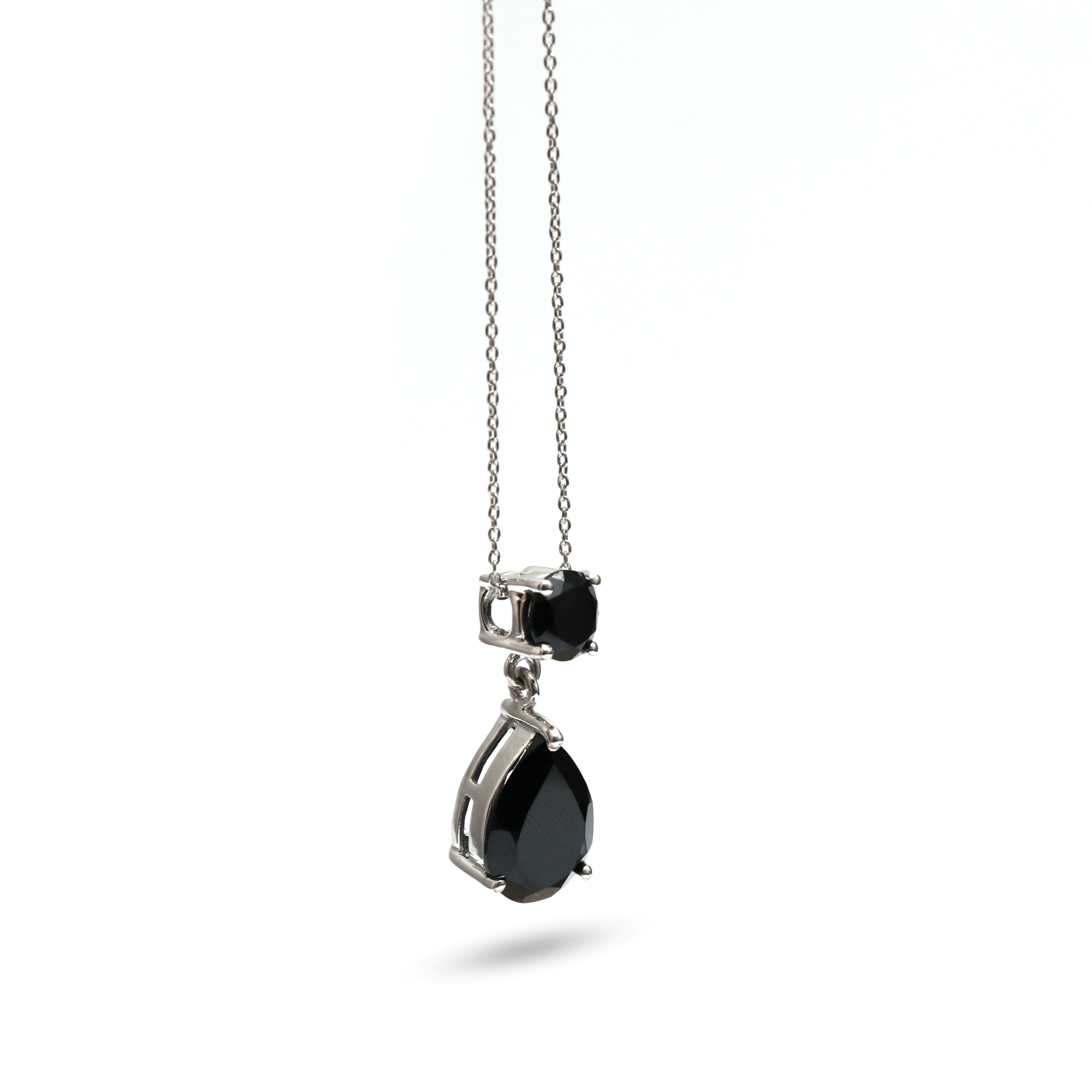 Elegant Black Spinel Pendant