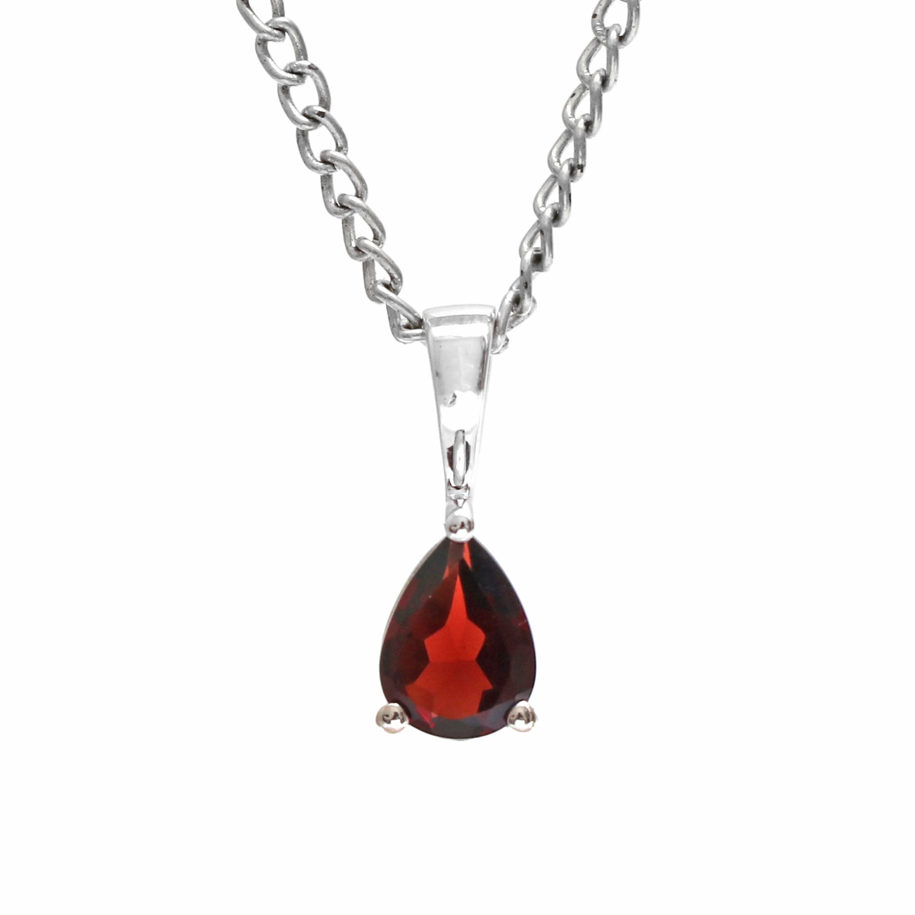 Natural Red Garnet Pendant