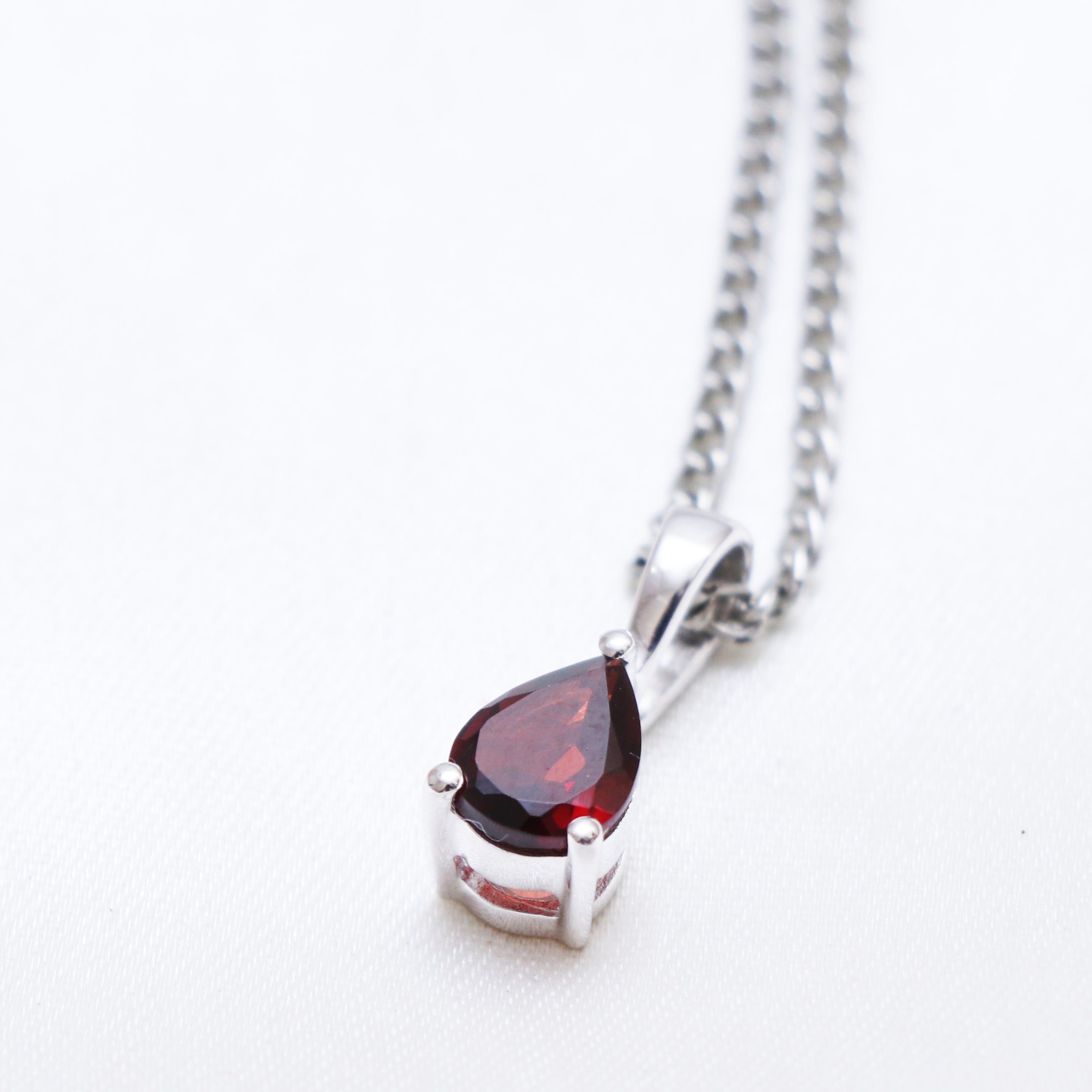 Natural Red Garnet Pendant