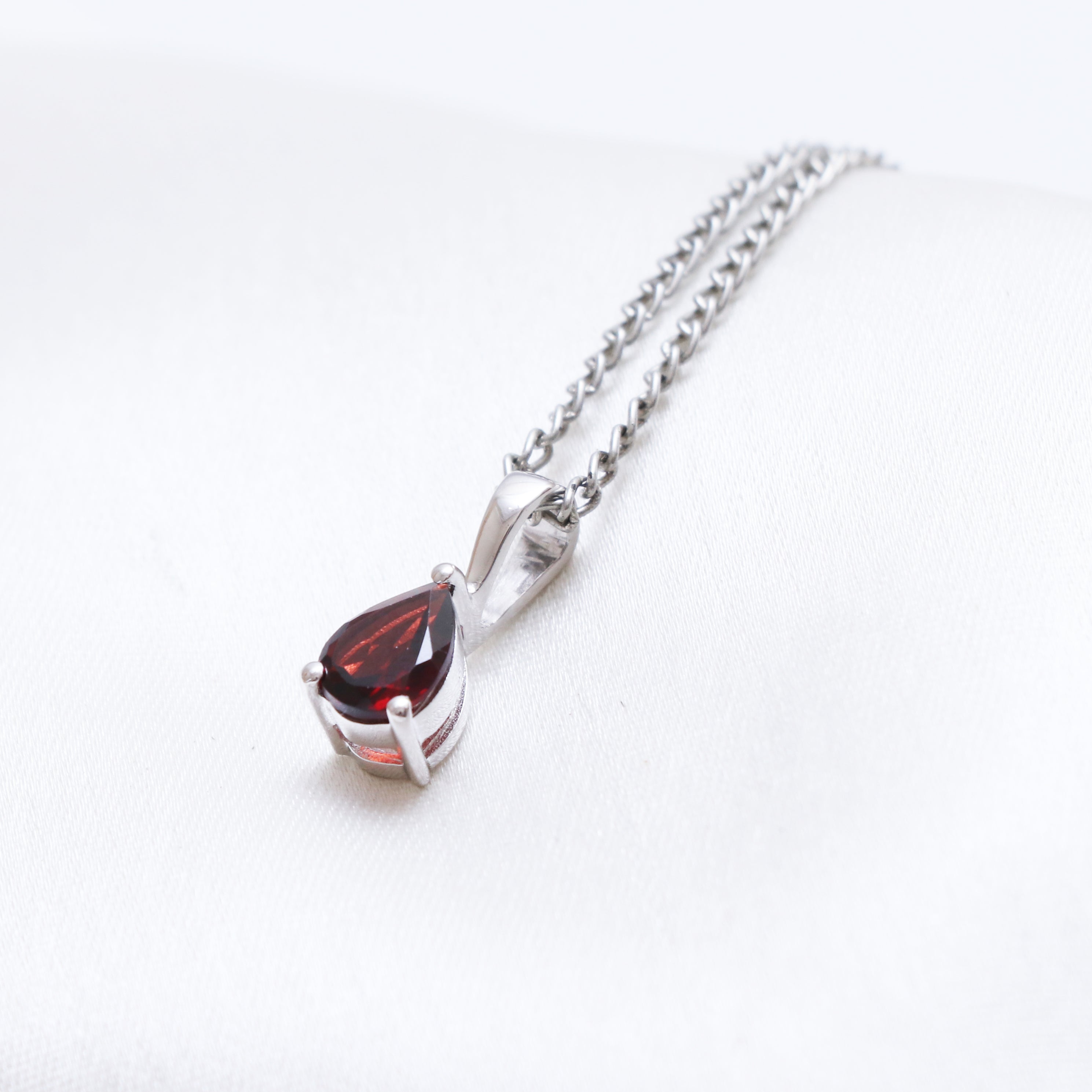 Natural Red Garnet Pendant