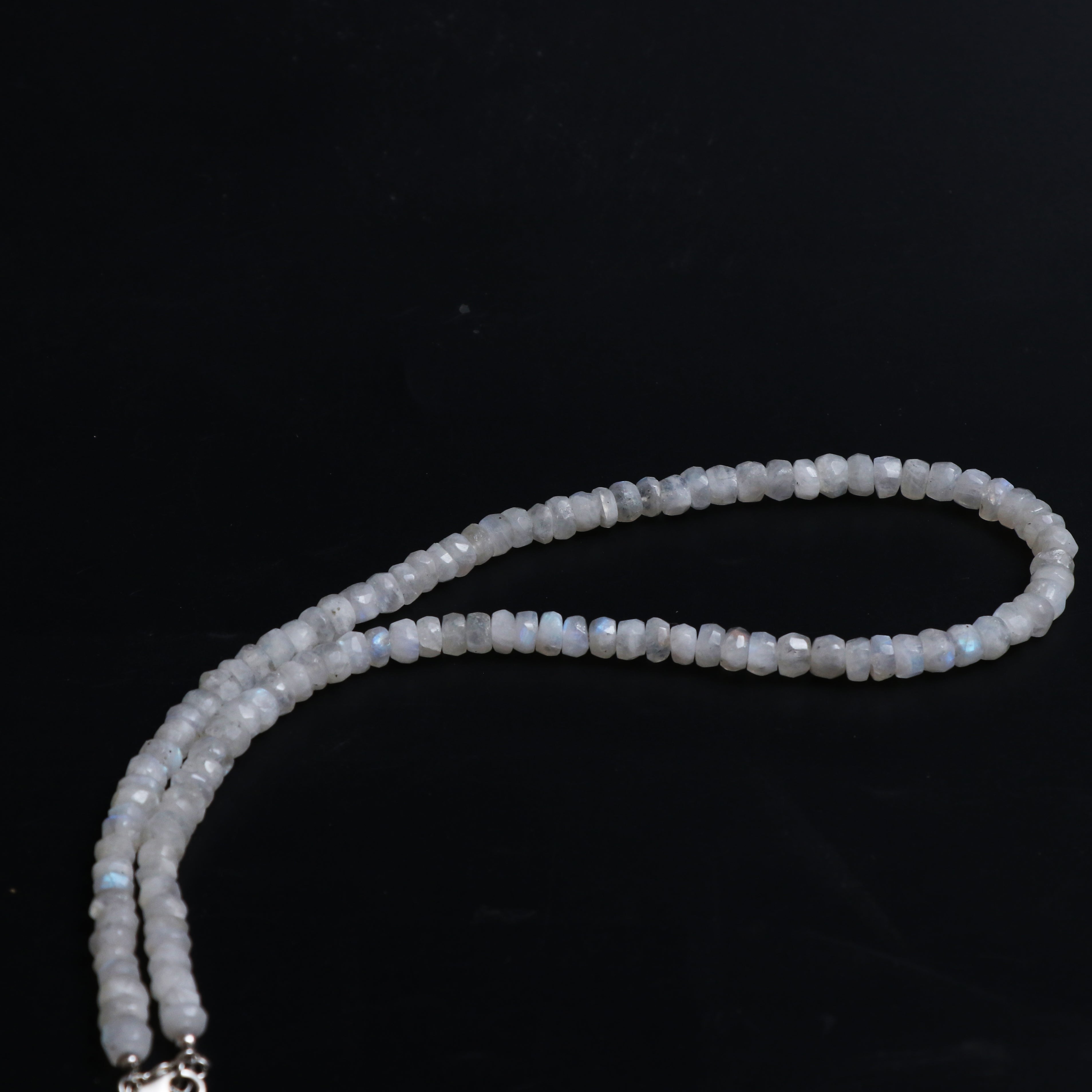 Natural Rainbow Moonstone Necklace