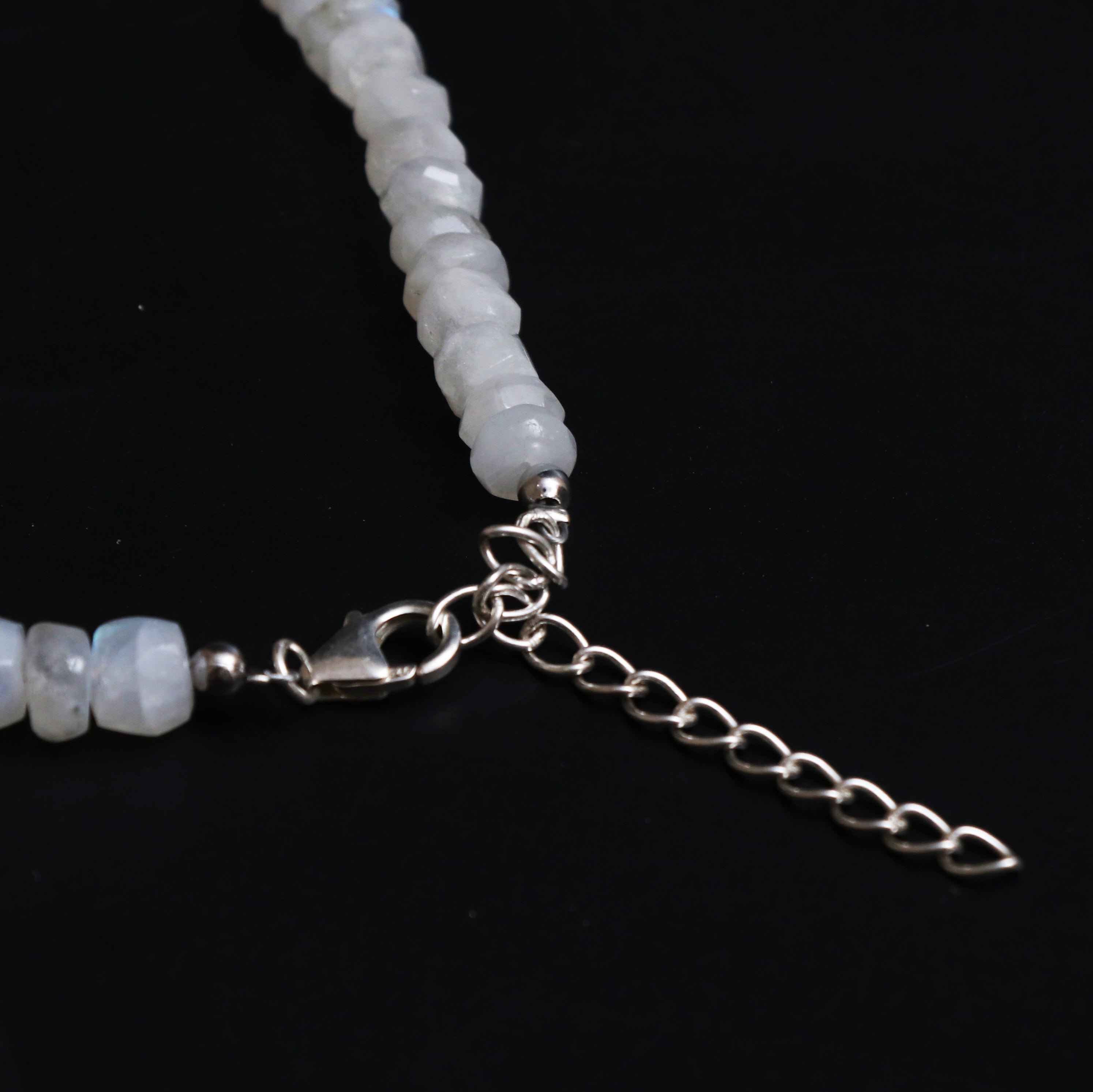 Natural Rainbow Moonstone Necklace