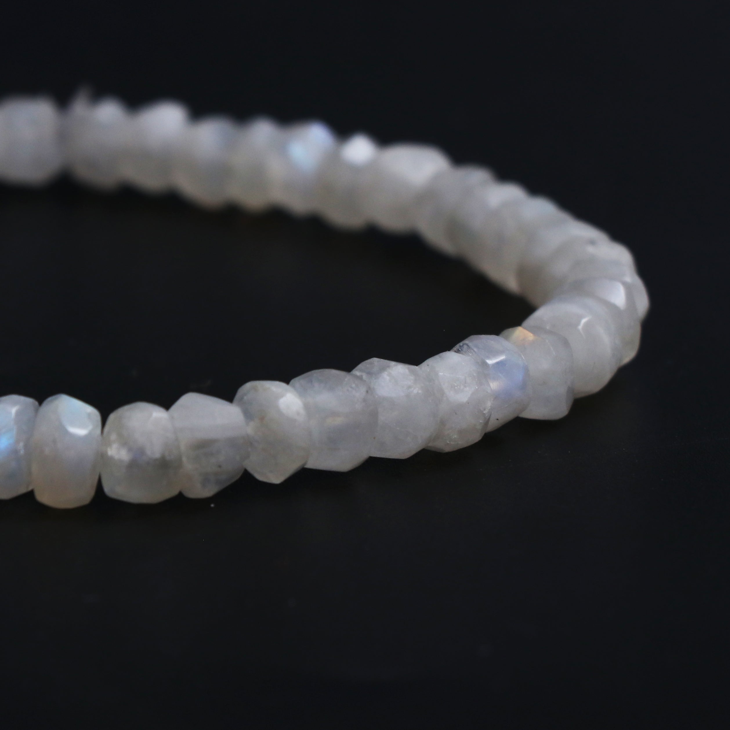 Natural Rainbow Moonstone Bracelet