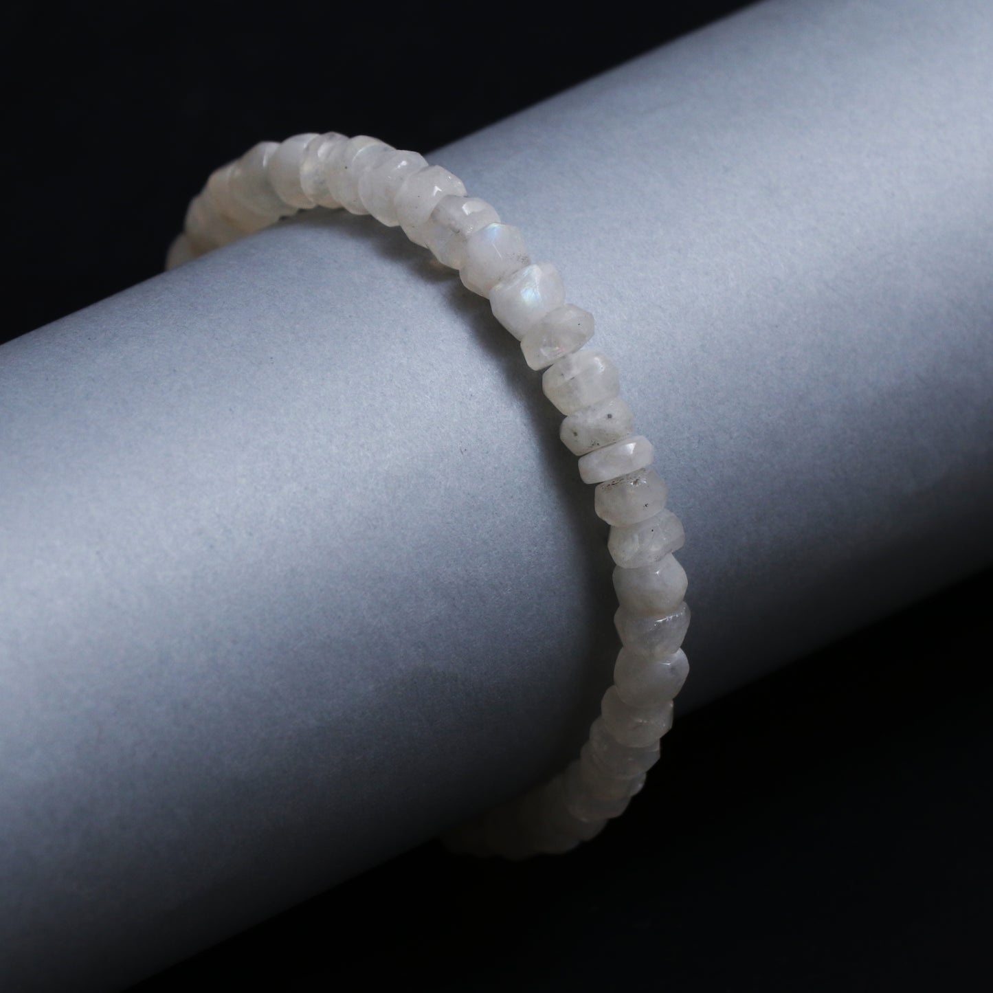 Natural Rainbow Moonstone Bracelet