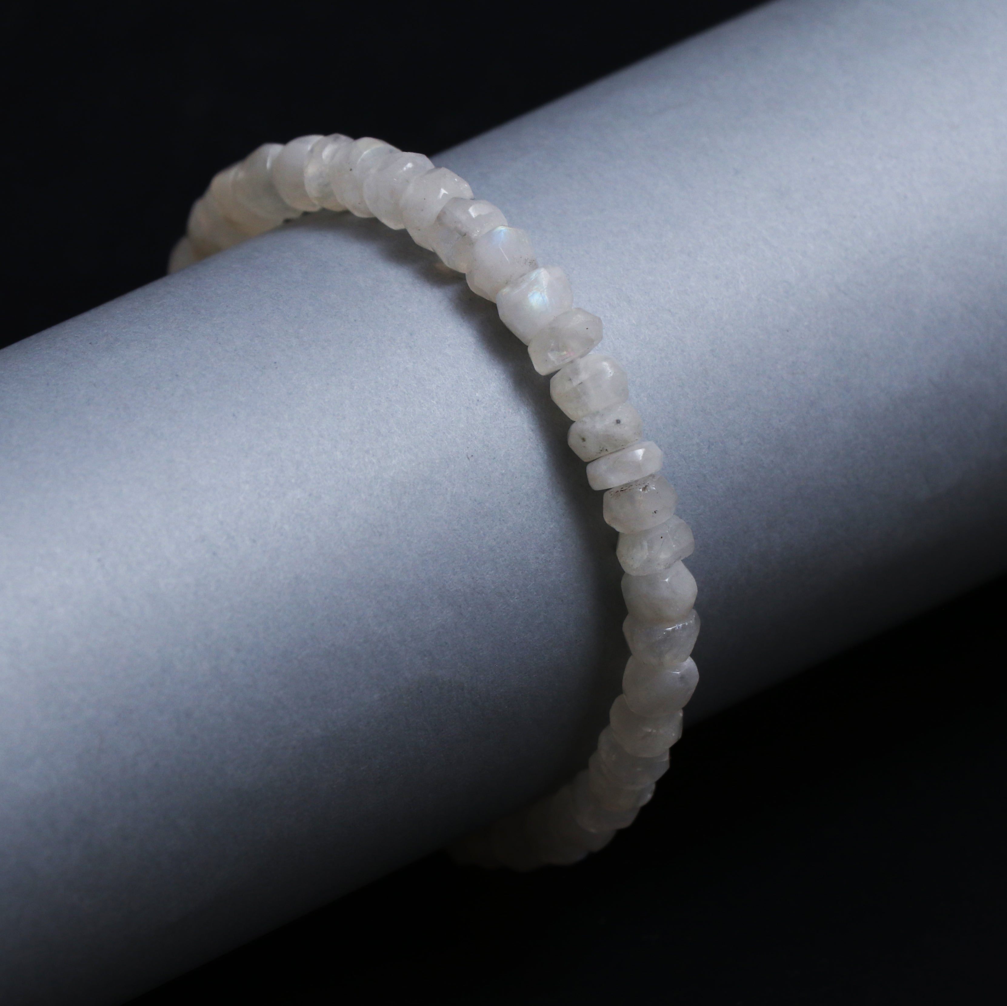 Natural Rainbow Moonstone Bracelet