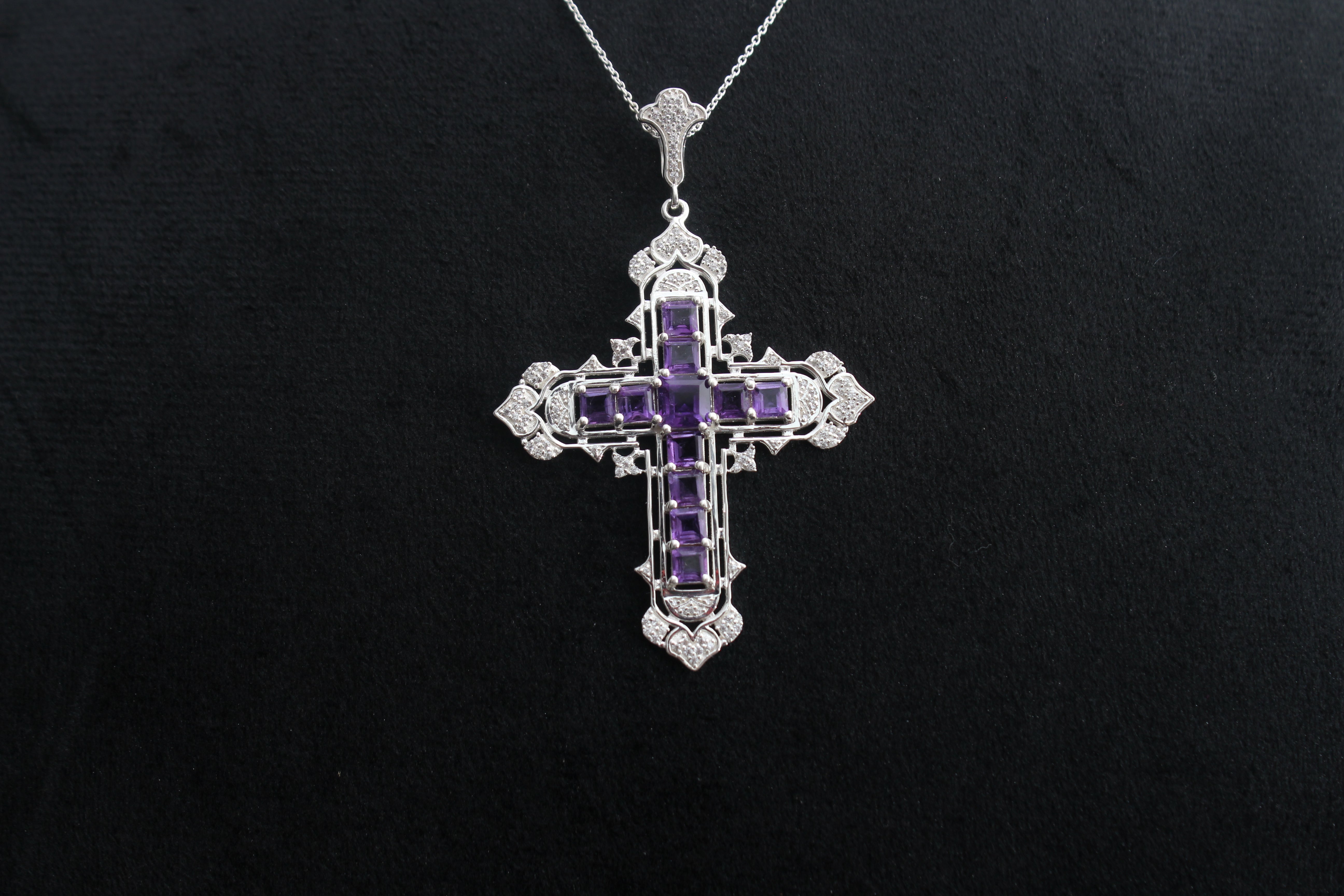 Kim K Princess Diana Amethyst Necklace