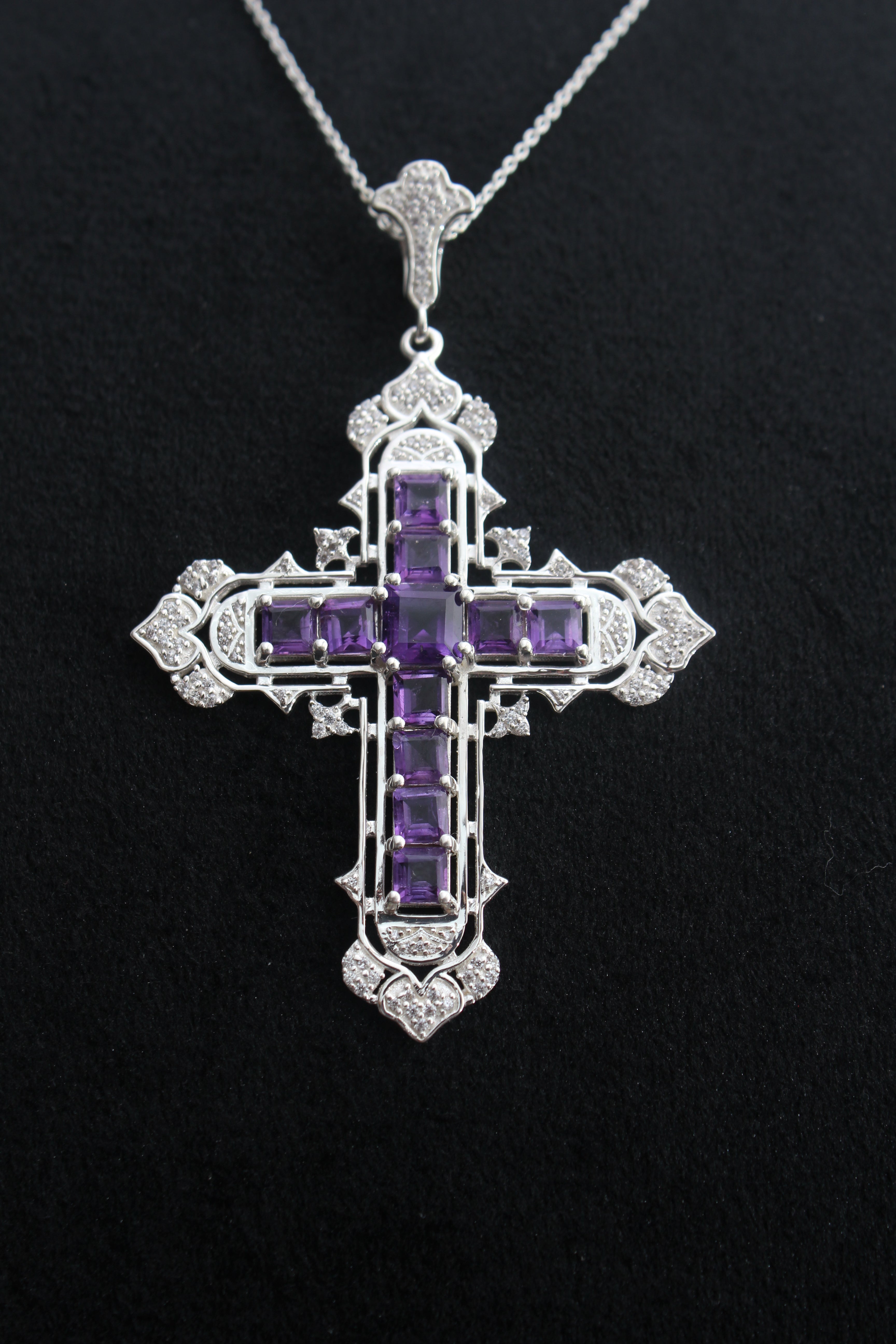 Kim K Princess Diana Amethyst Necklace