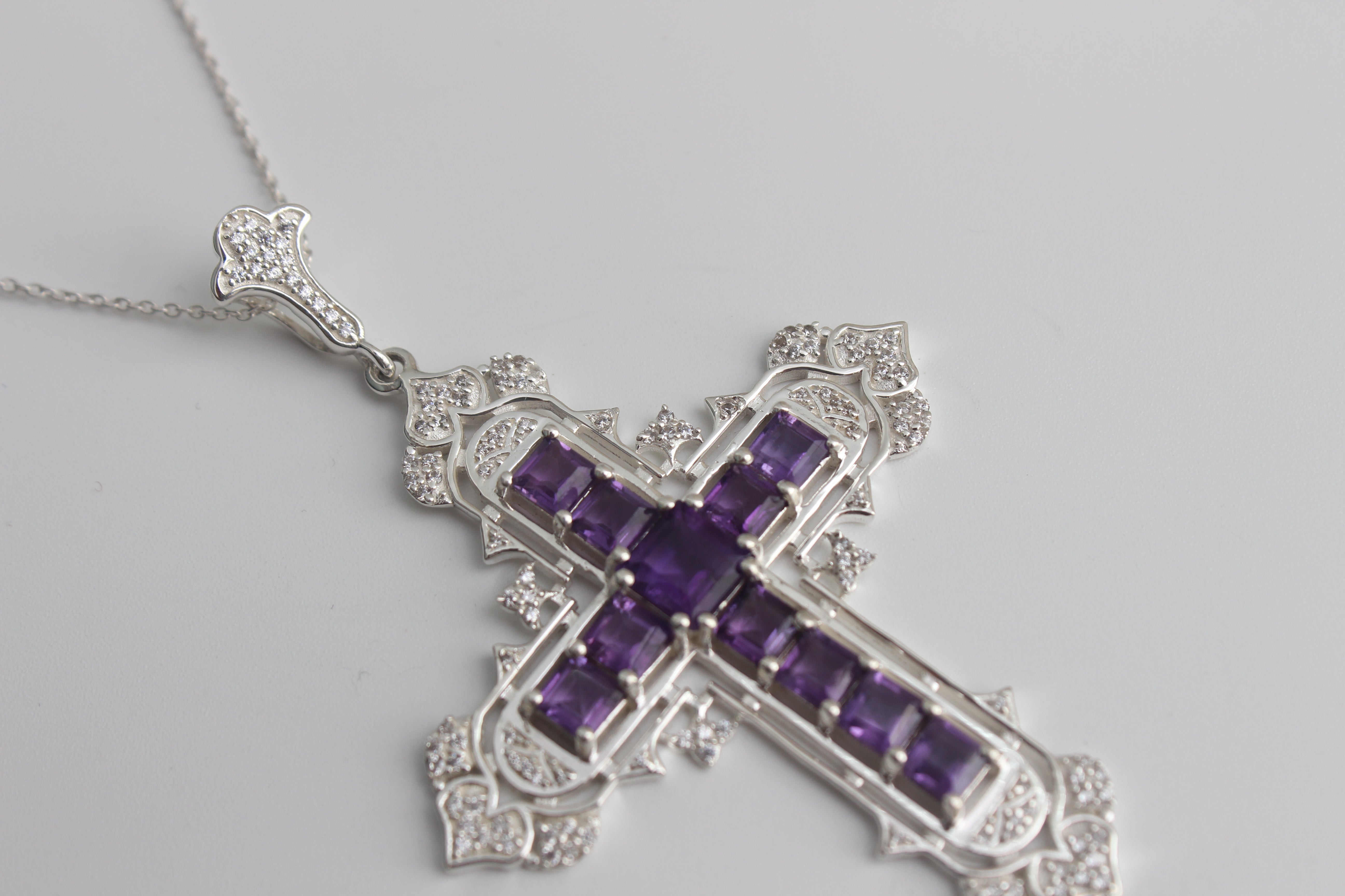 Kim K Princess Diana Amethyst Necklace