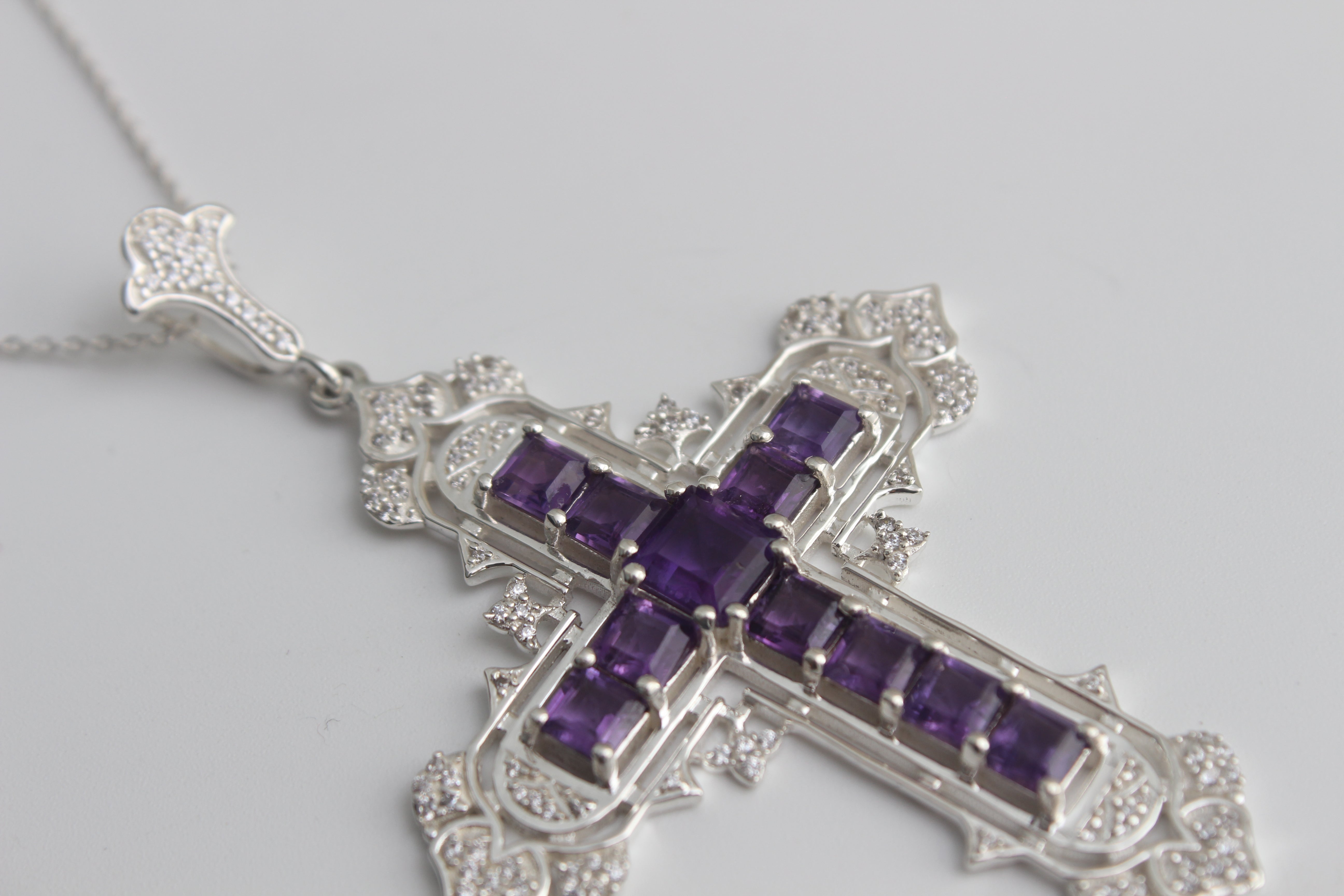 Kim K Princess Diana Amethyst Necklace