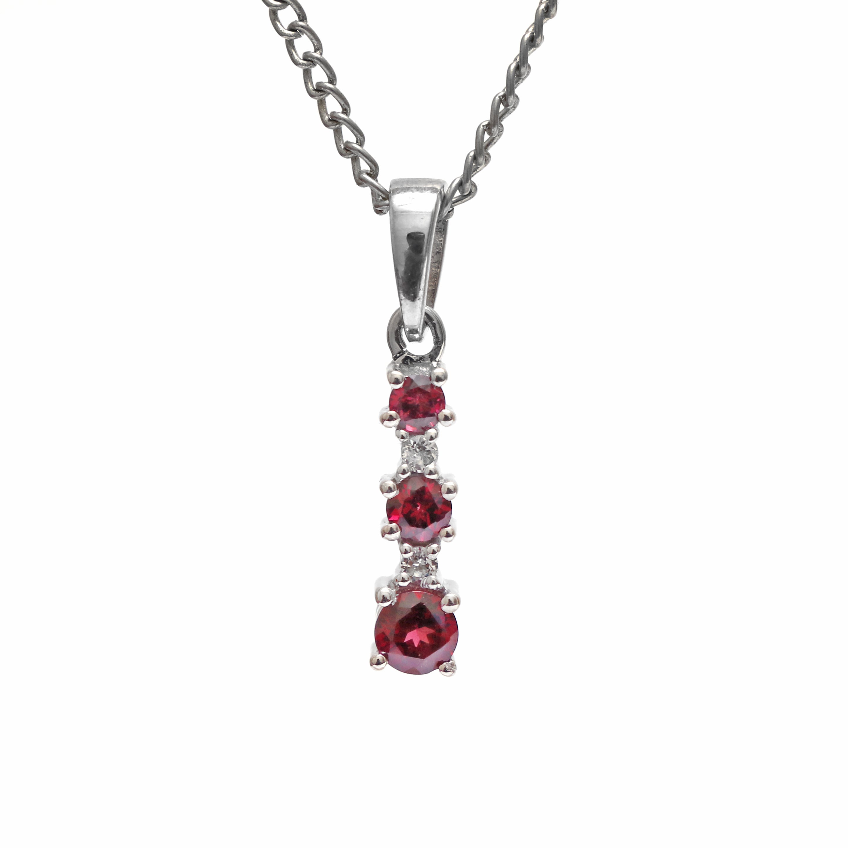 Natural Red Garnet Pendant
