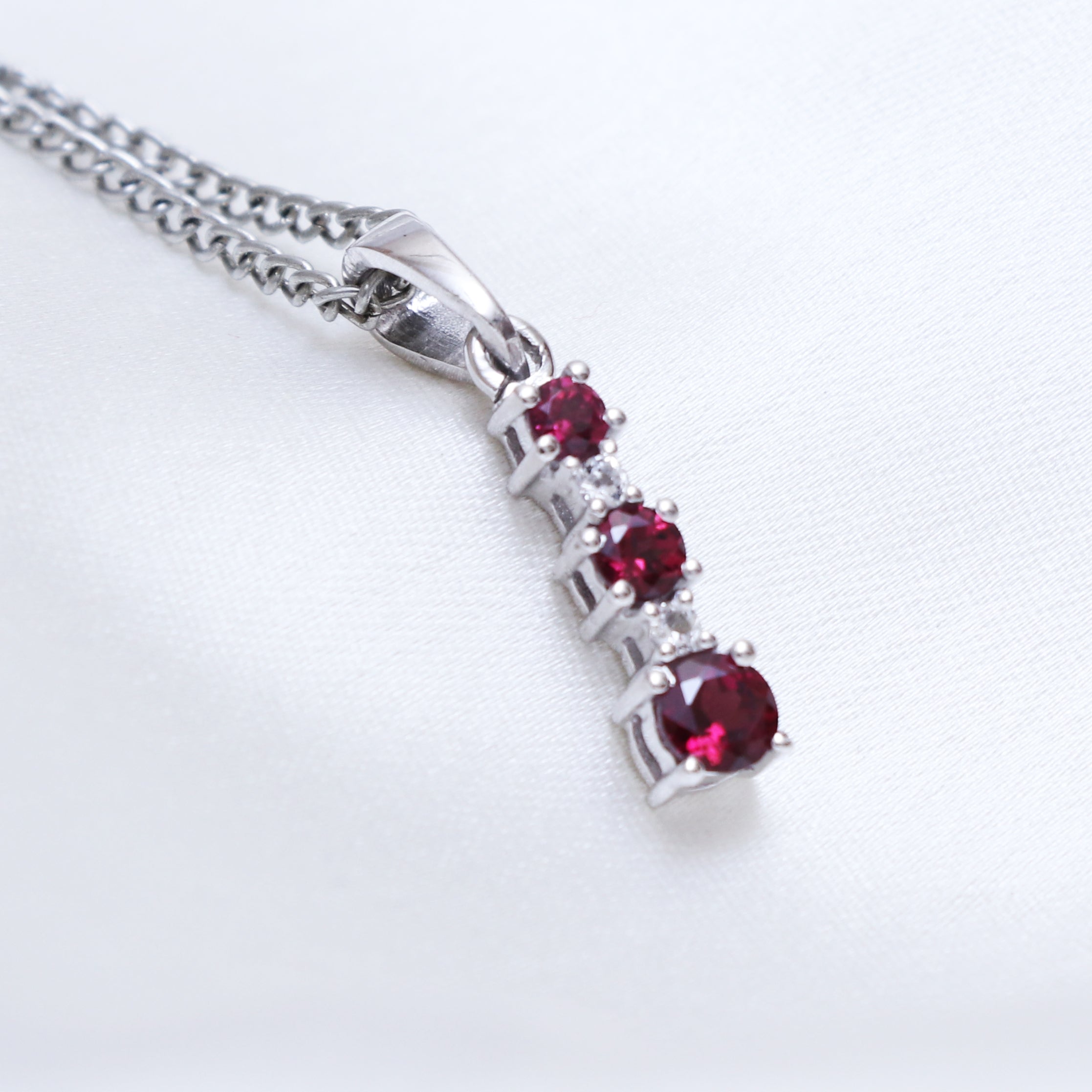 Natural Red Garnet Pendant