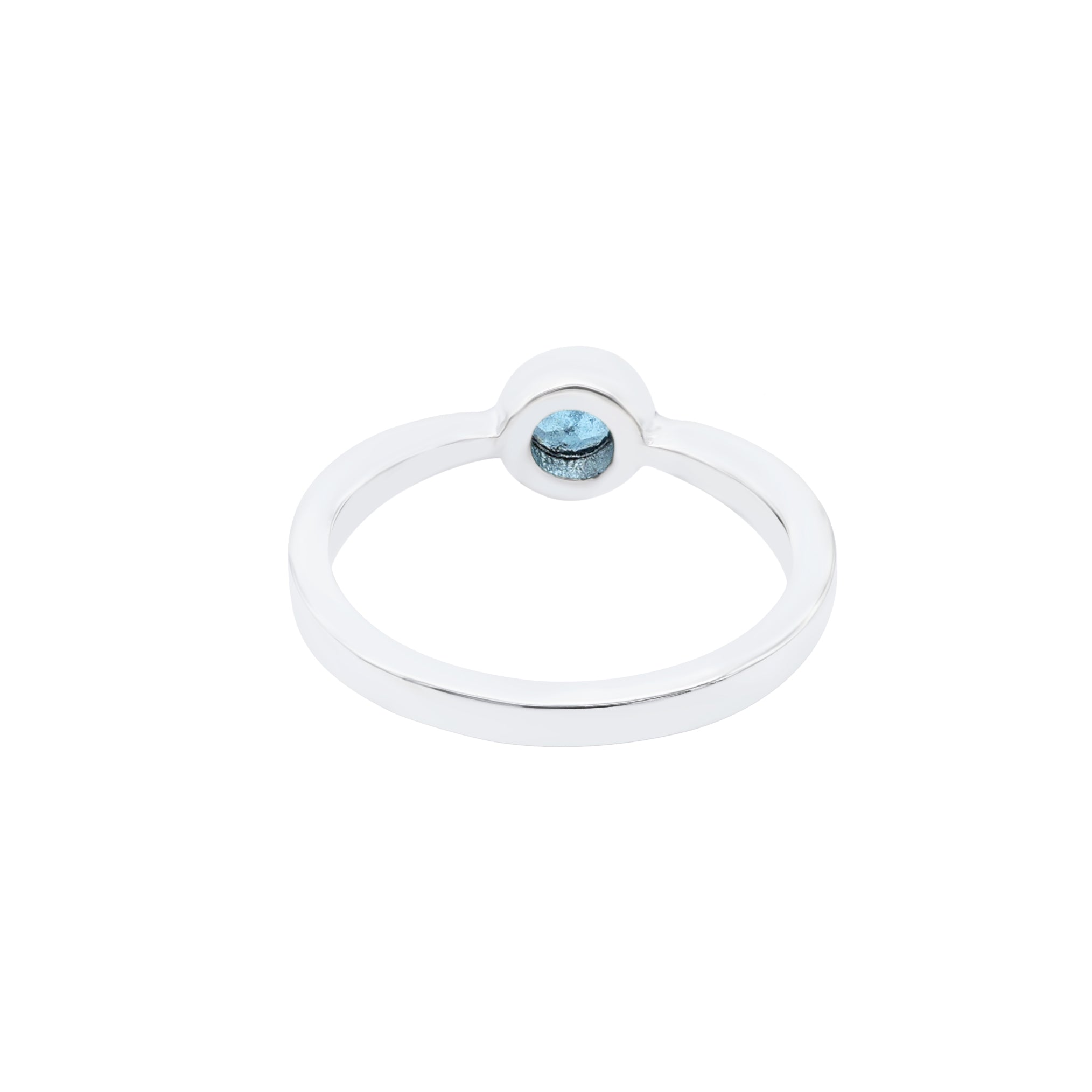 Swiss Blue Topaz Round Ring