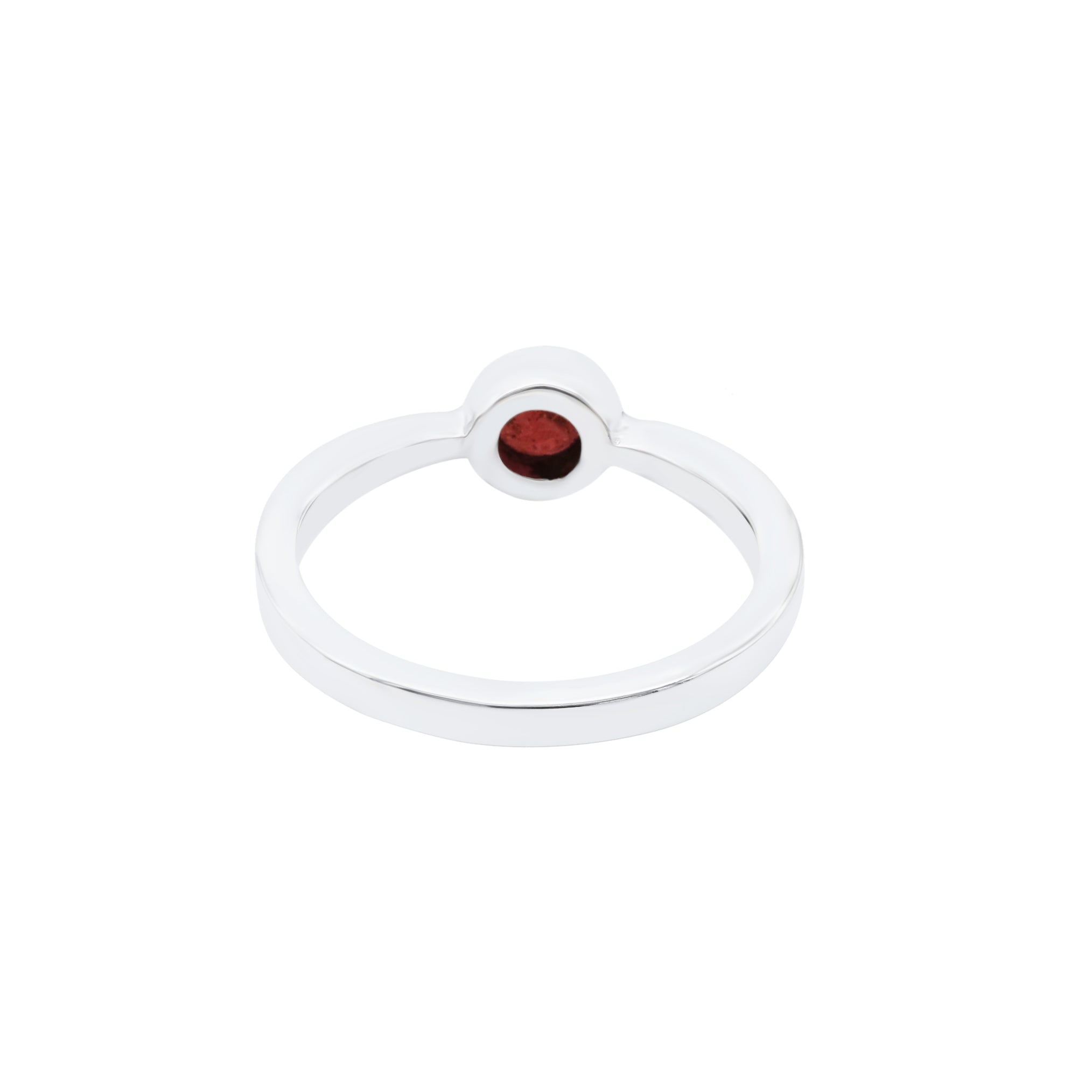 Natural Ruby Round Ring