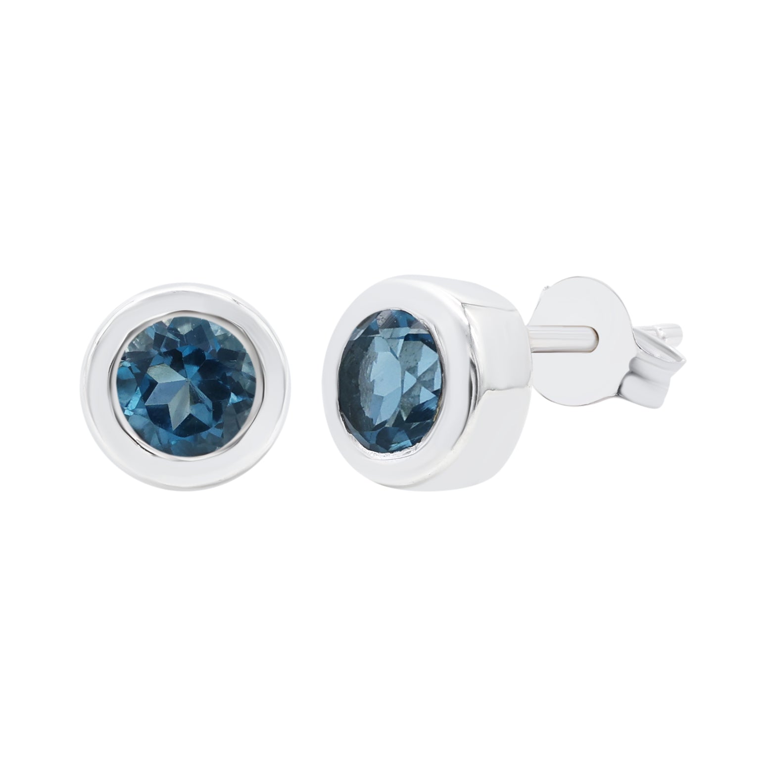 London Blue Topaz Stud Earring