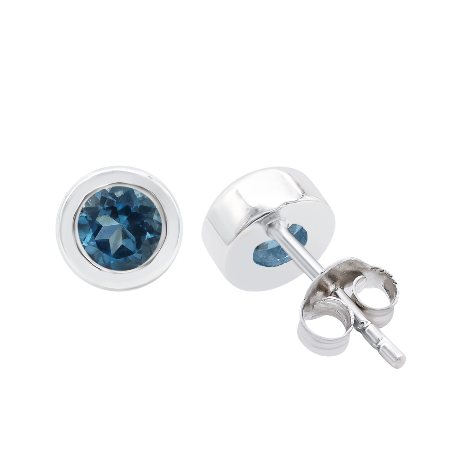 London Blue Topaz Stud Earring
