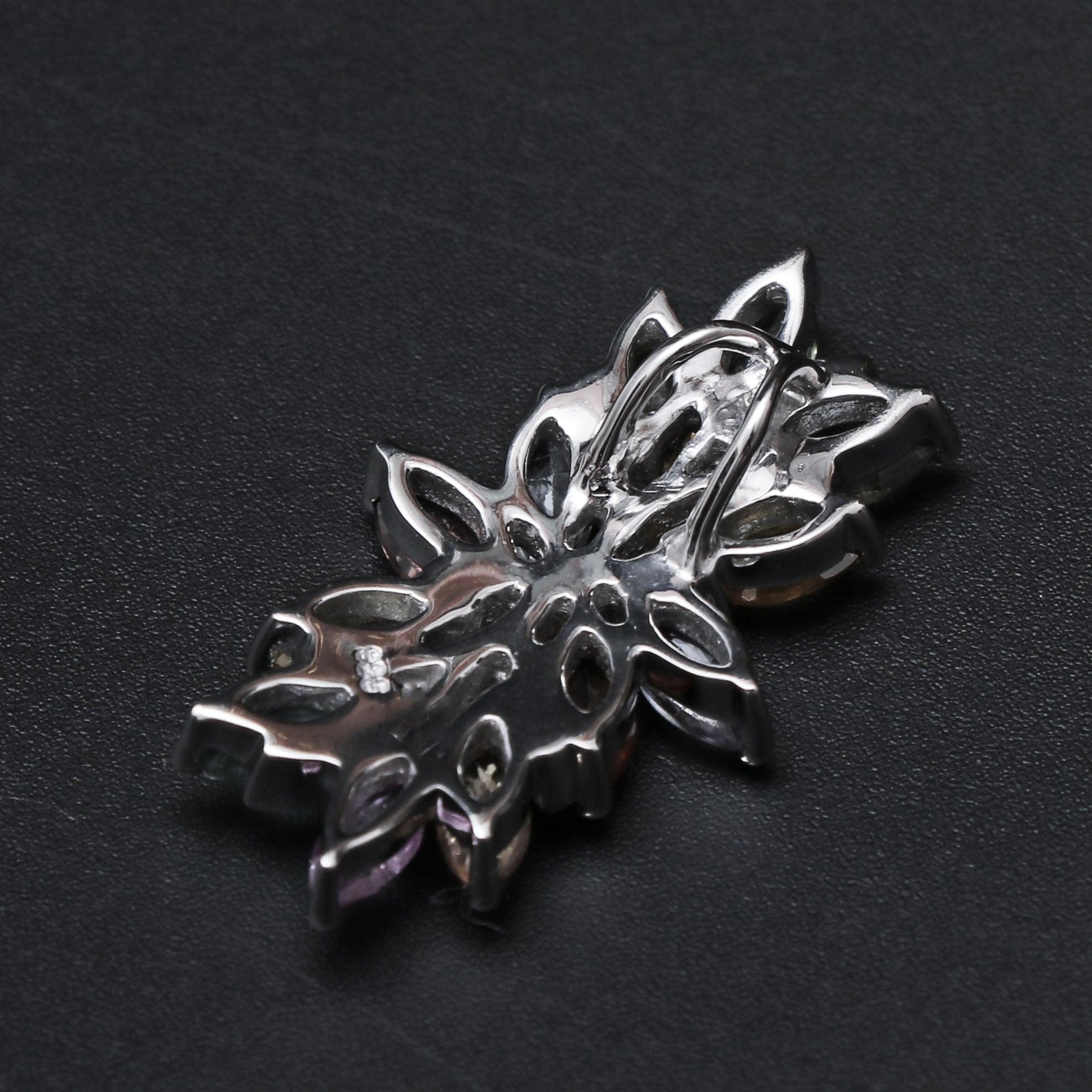 Multi Sapphire Gemstone Pendant