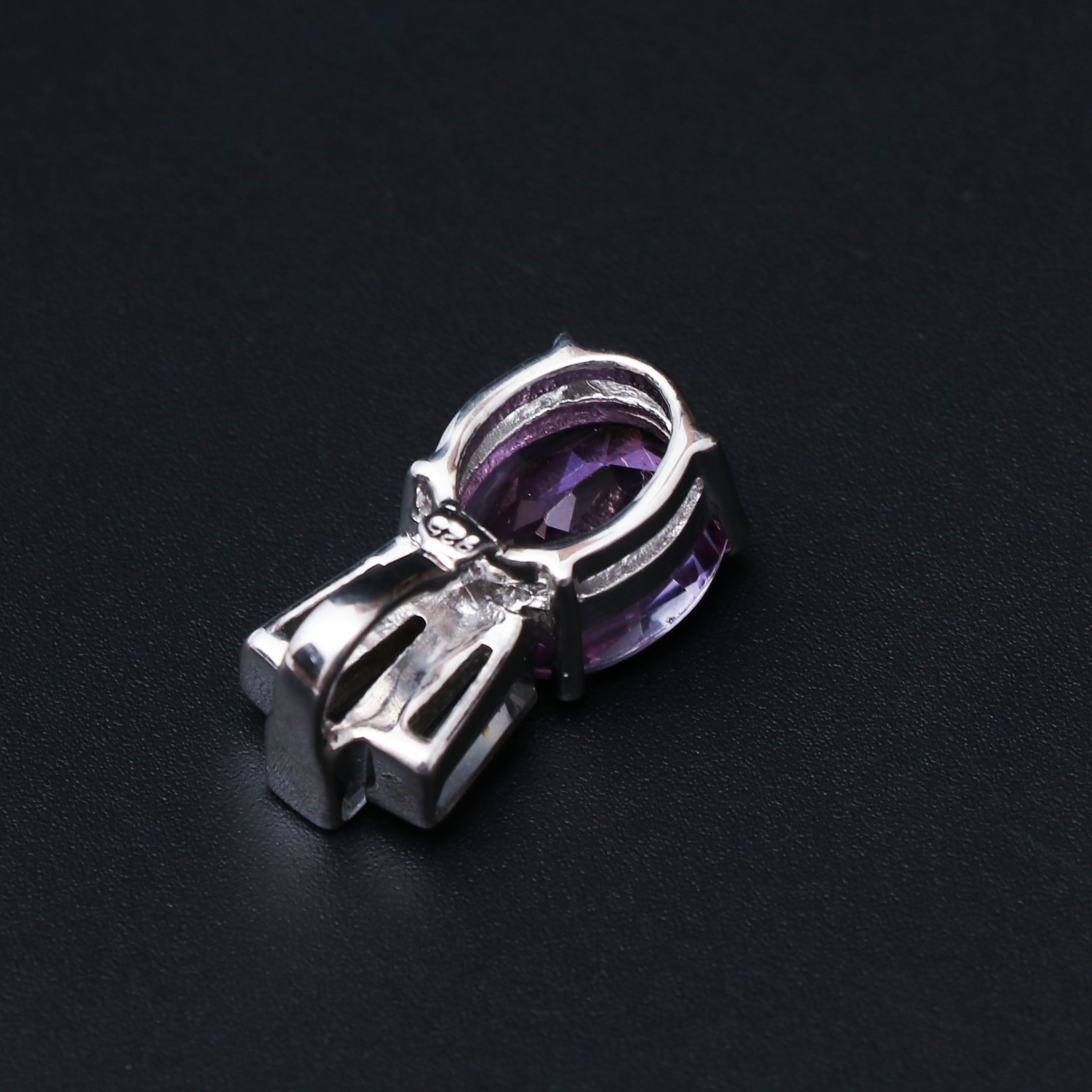 Coated and White Topaz Pendant