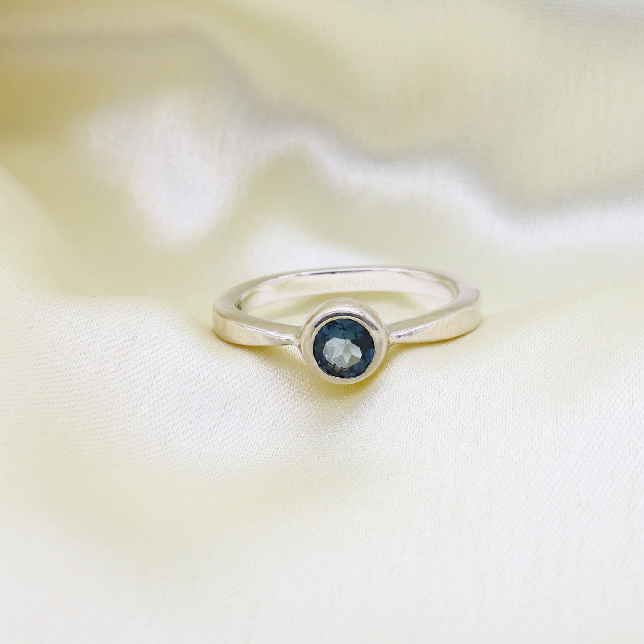London Blue Topaz Round Ring