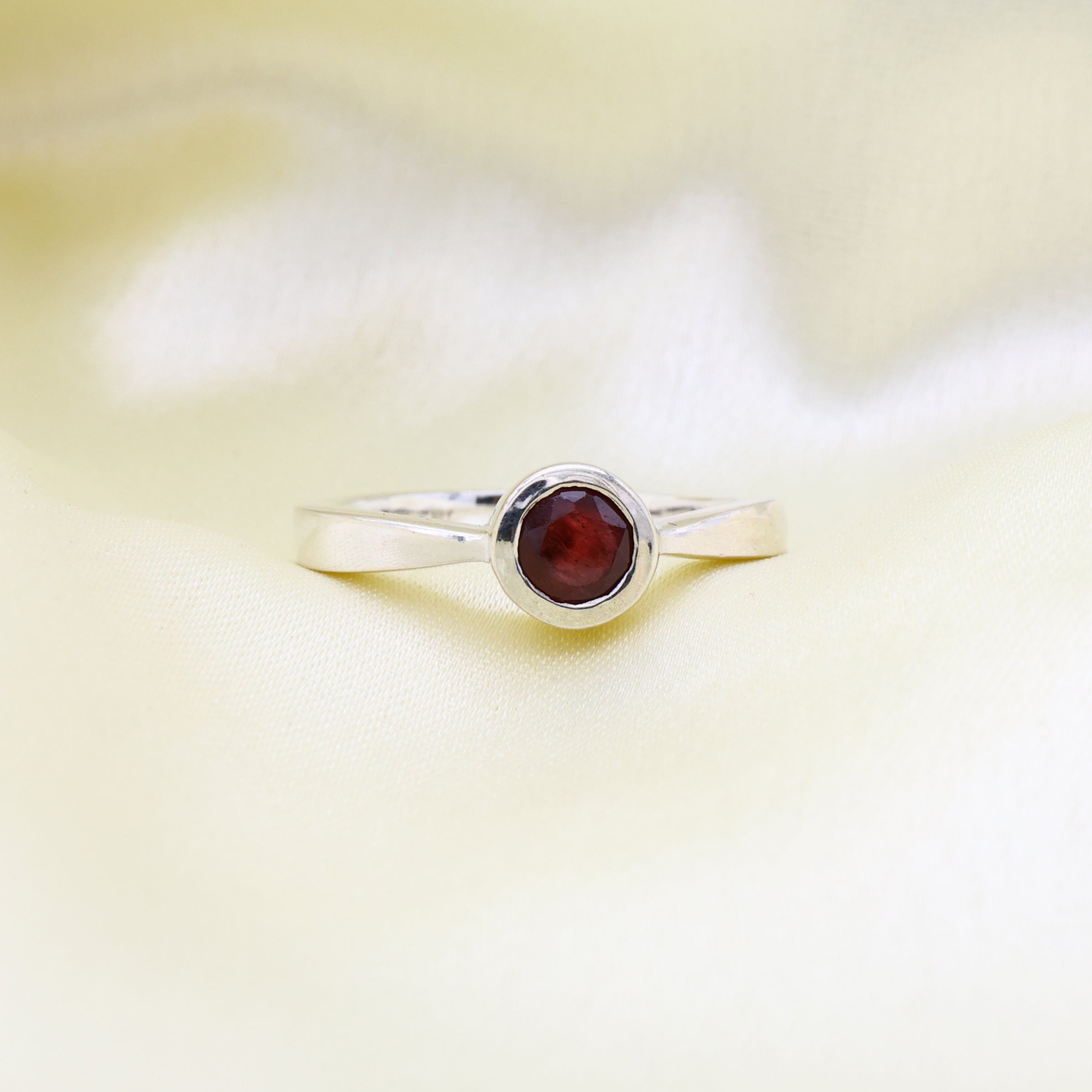 Natural Ruby Round Ring